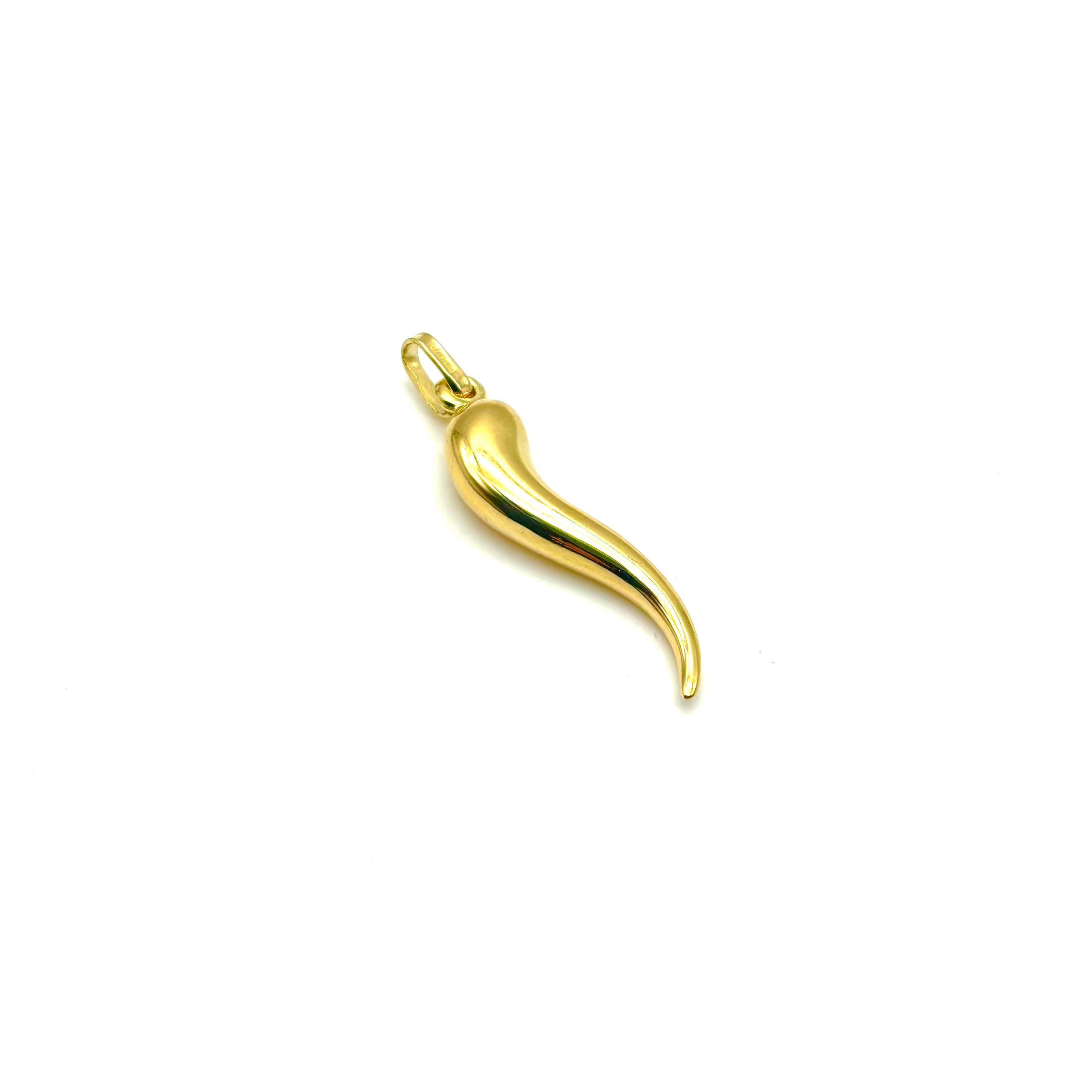 18K GOLD LUCKY CHARM PENDANT - HANDMADE IN ITALY