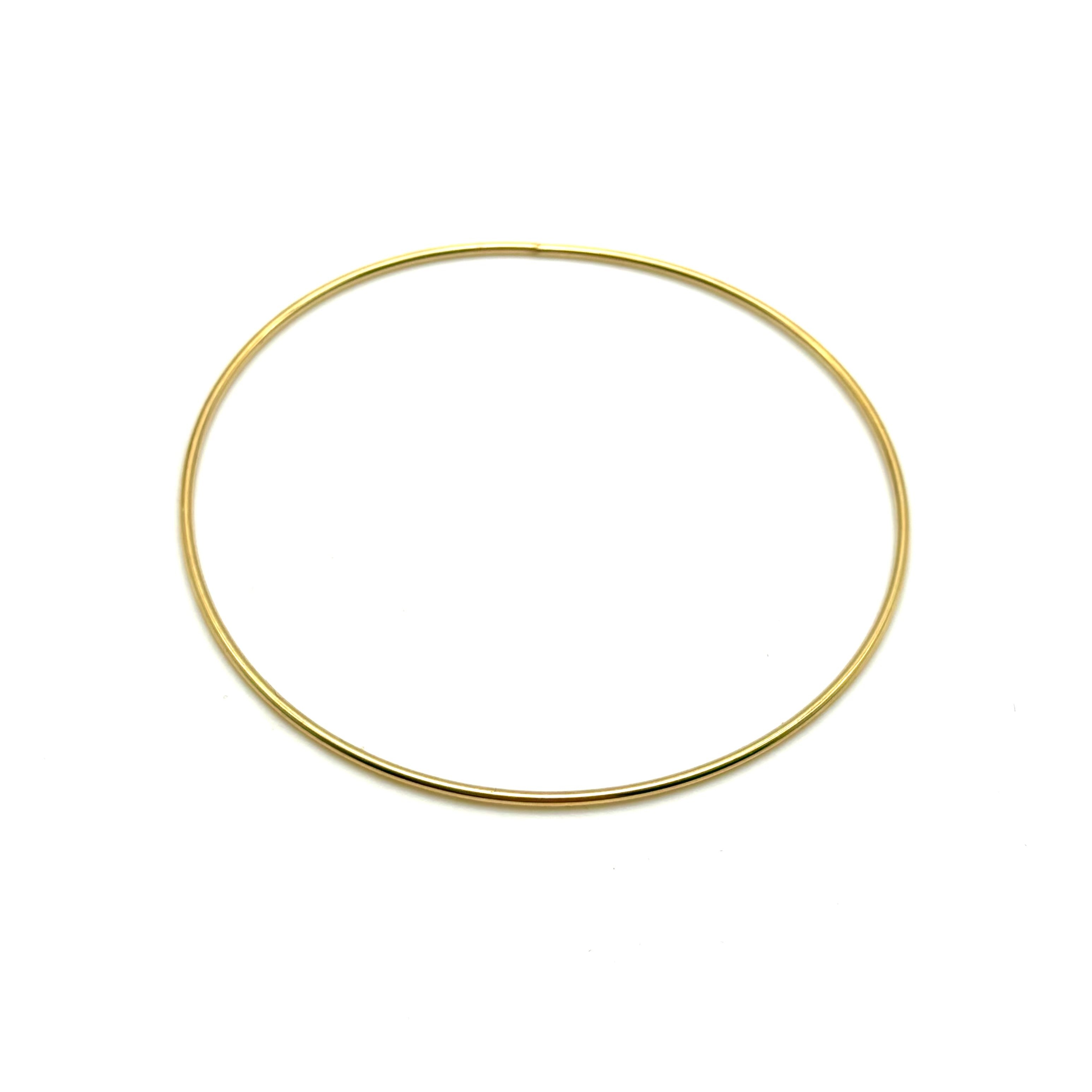 18K GOLD BRIDGET LARGE HOOP EARRINGS - HANDMADE IN ITALY