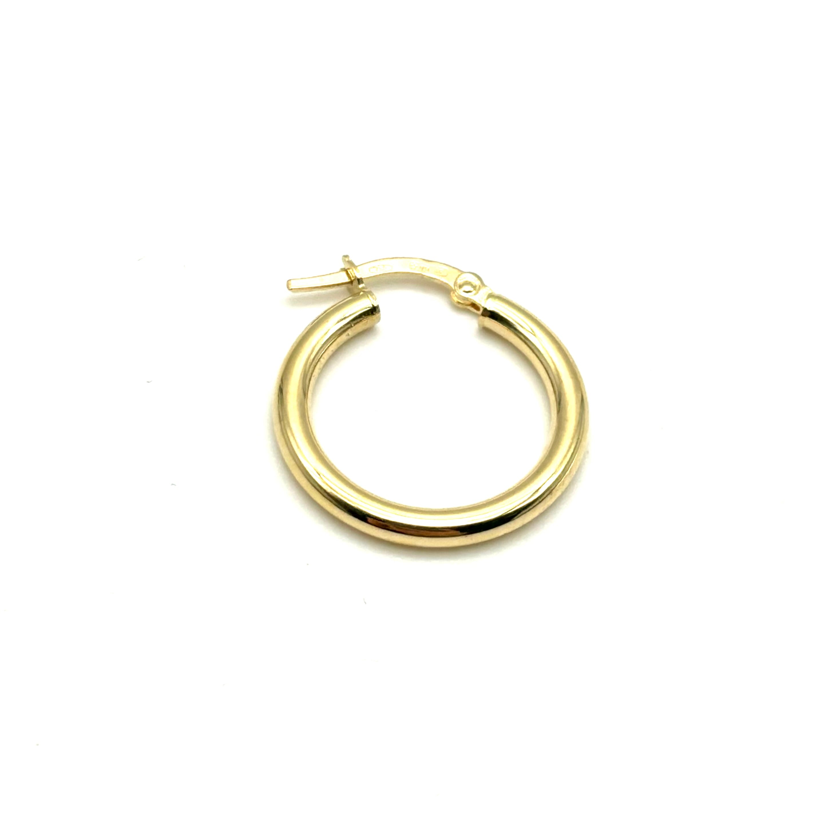 18K GOLD DIANA HOOP EARRINGS - HANDMADE IN ITALY