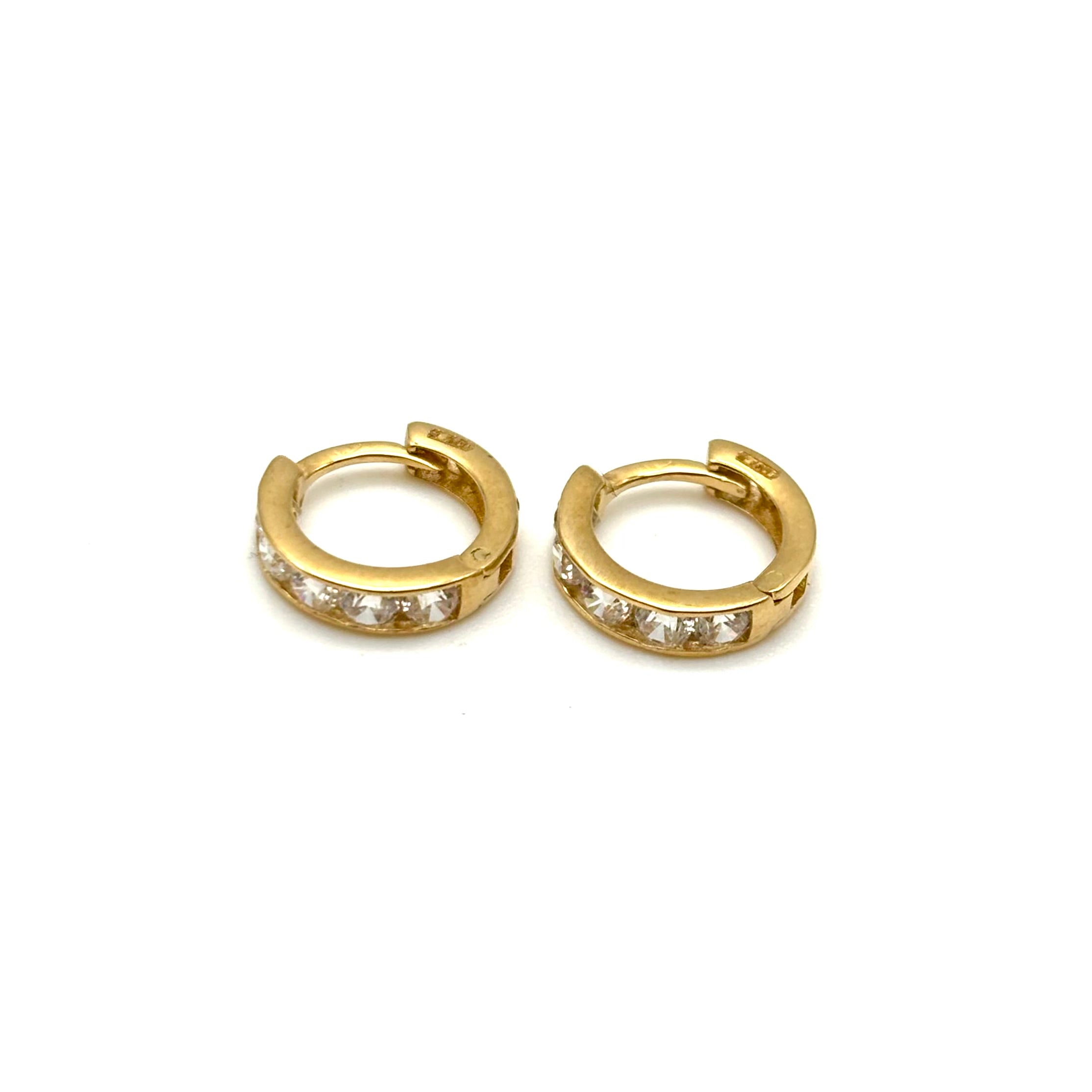 18K GOLD ORCIO HOOP EARRINGS - HANDMADE IN ITALY