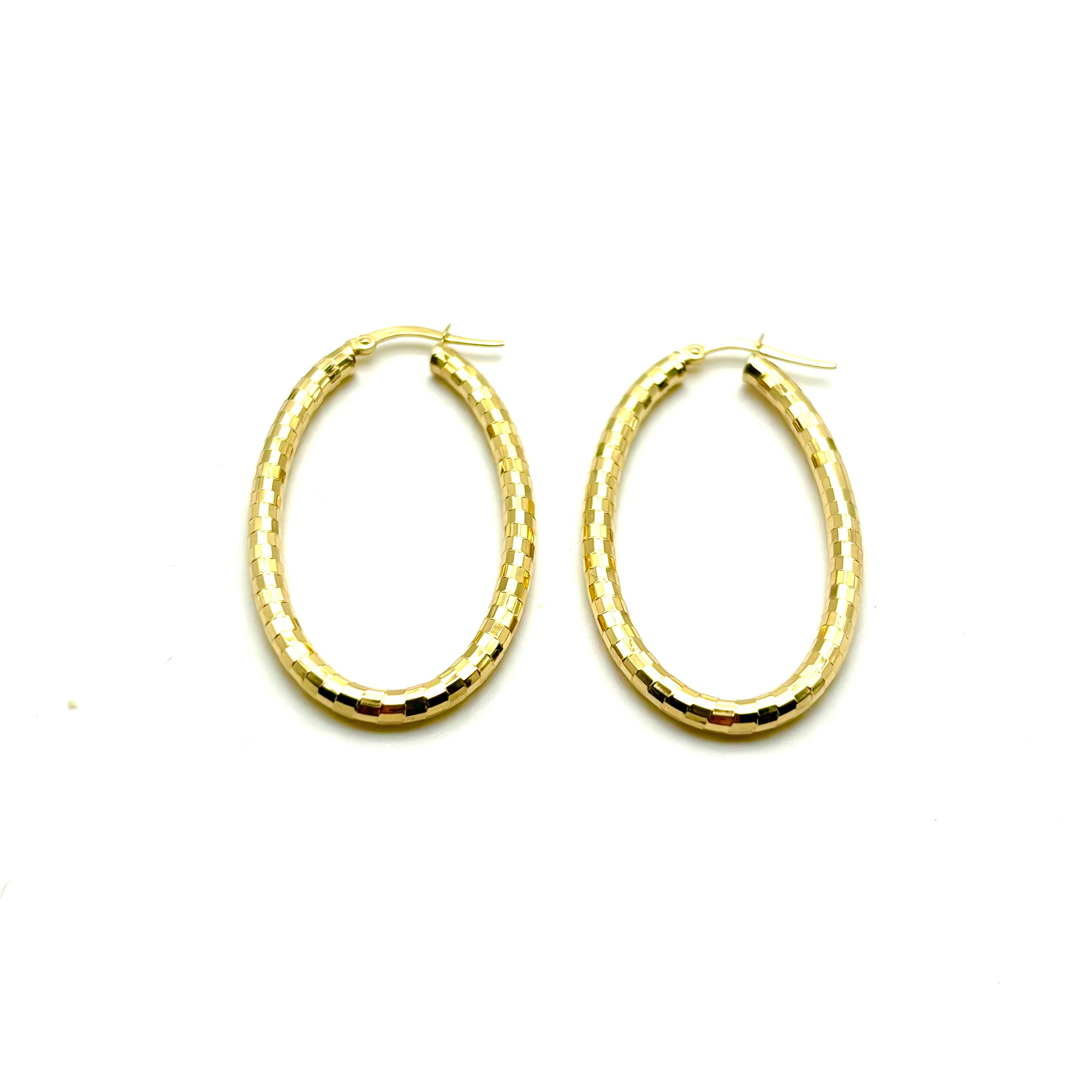 18K GOLD ADINA HOOP EARRINGS - HANDMADE IN ITALY