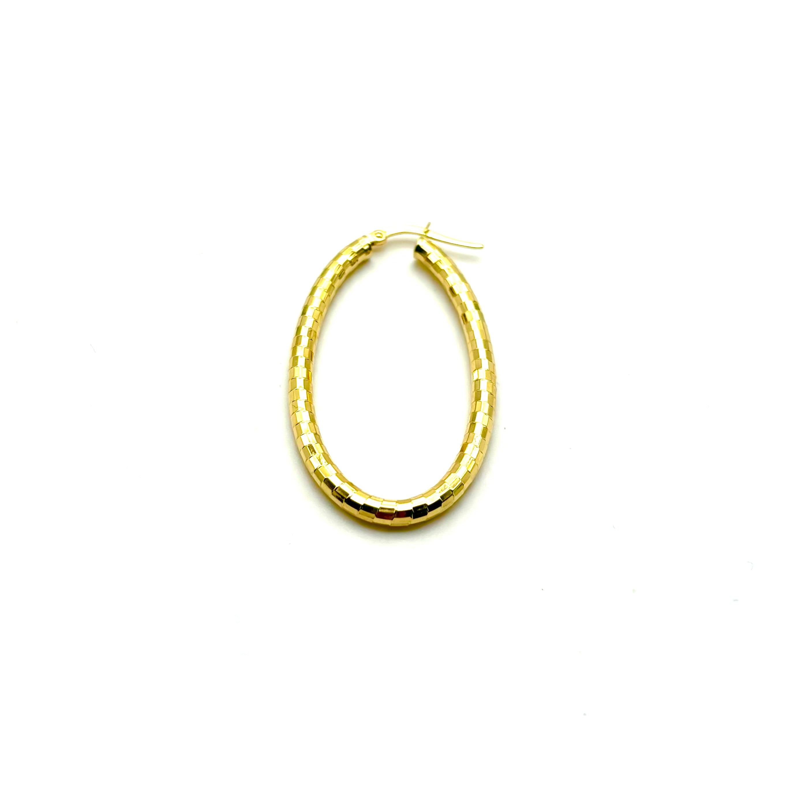 18K GOLD ADINA HOOP EARRINGS - HANDMADE IN ITALY