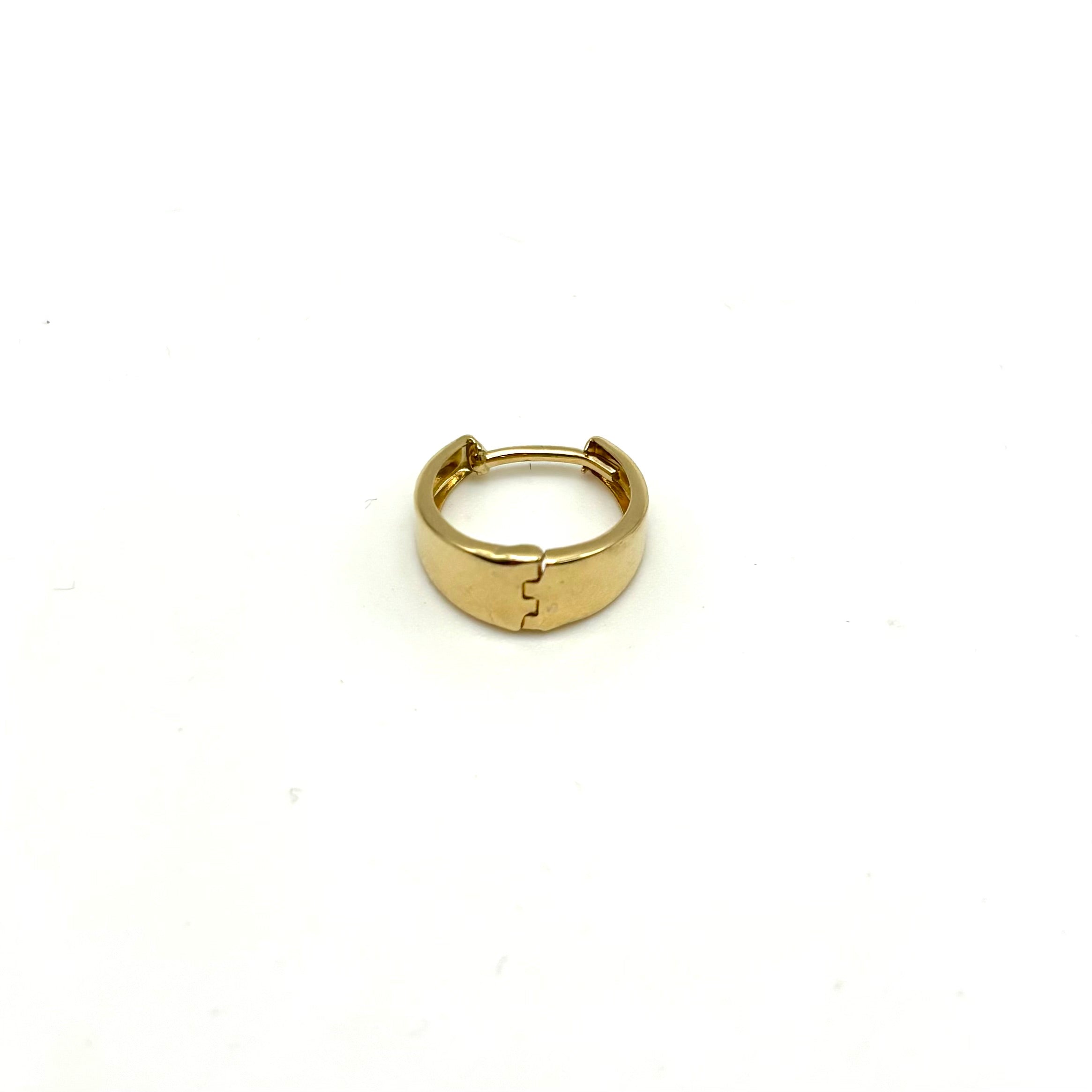 18K GOLD ARISTON HOOP EARRINGS - HANDMADE IN ITALY