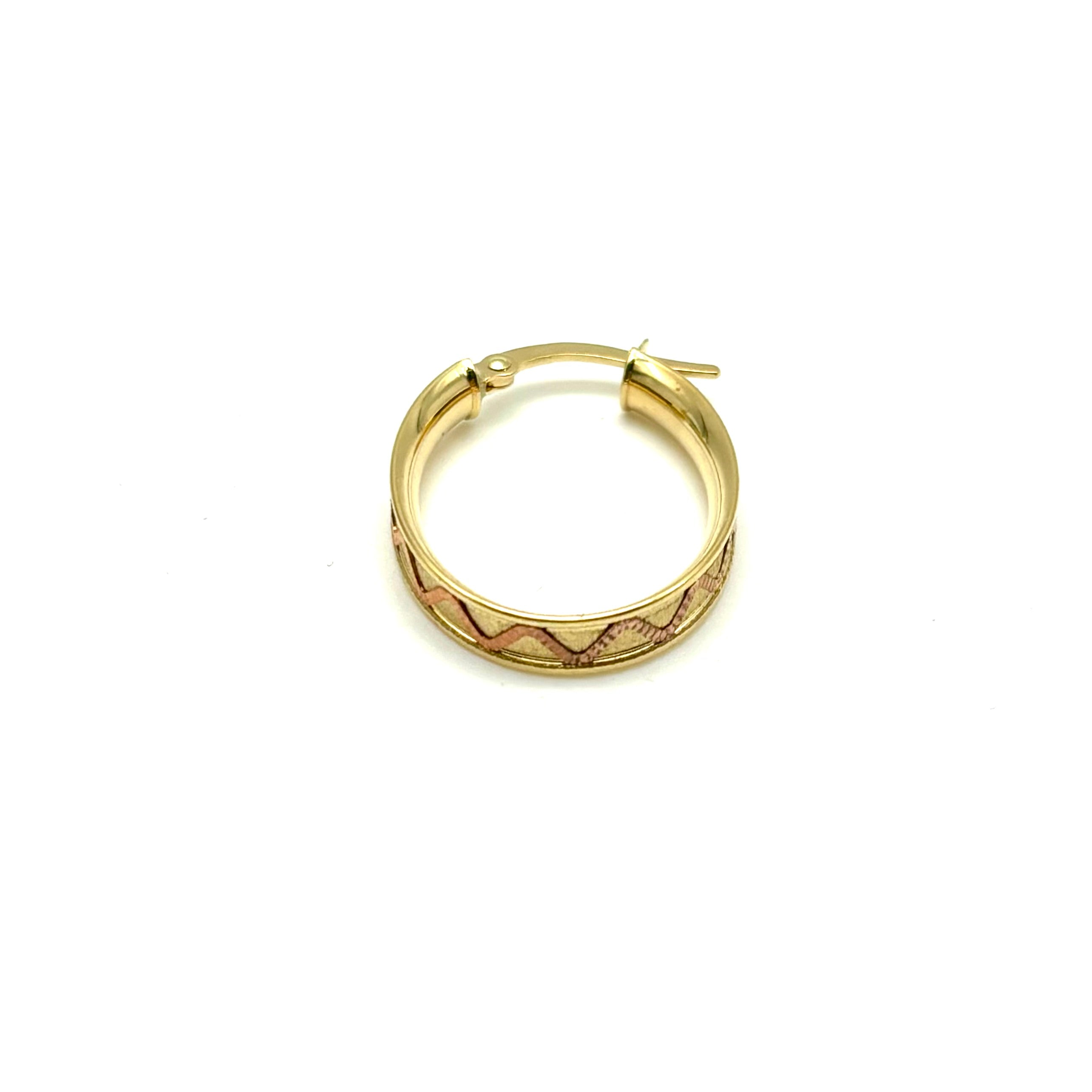 18K GOLD AMALFI HOOP EARRINGS - HANDMADE IN ITALY