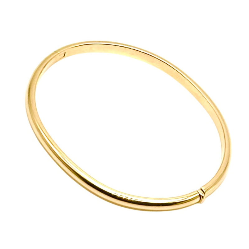 18K GOLD BANGLE BRACELET - HANDMADE IN ITALY