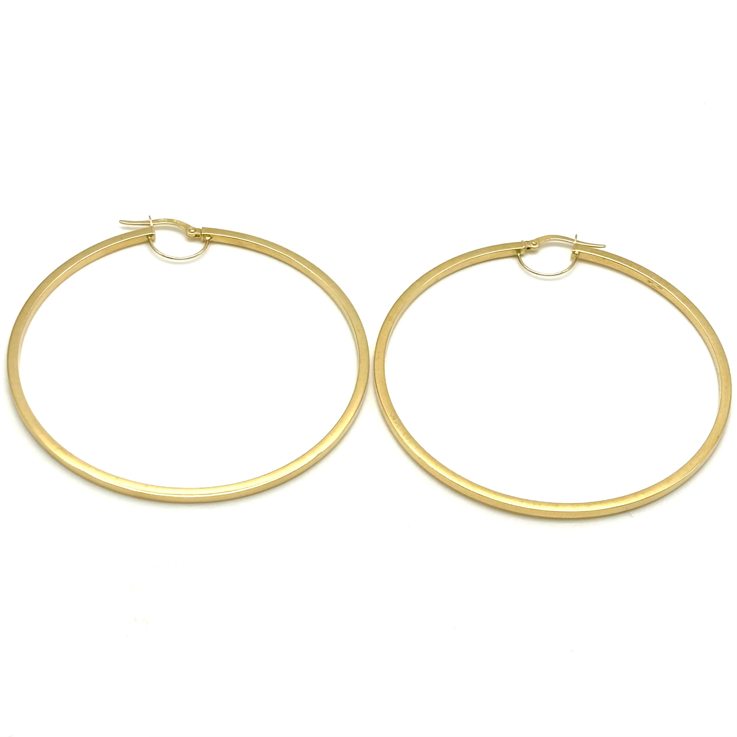18K GOLD MAGNIFICO HOOP EARRINGS - HANDMADE IN ITALY