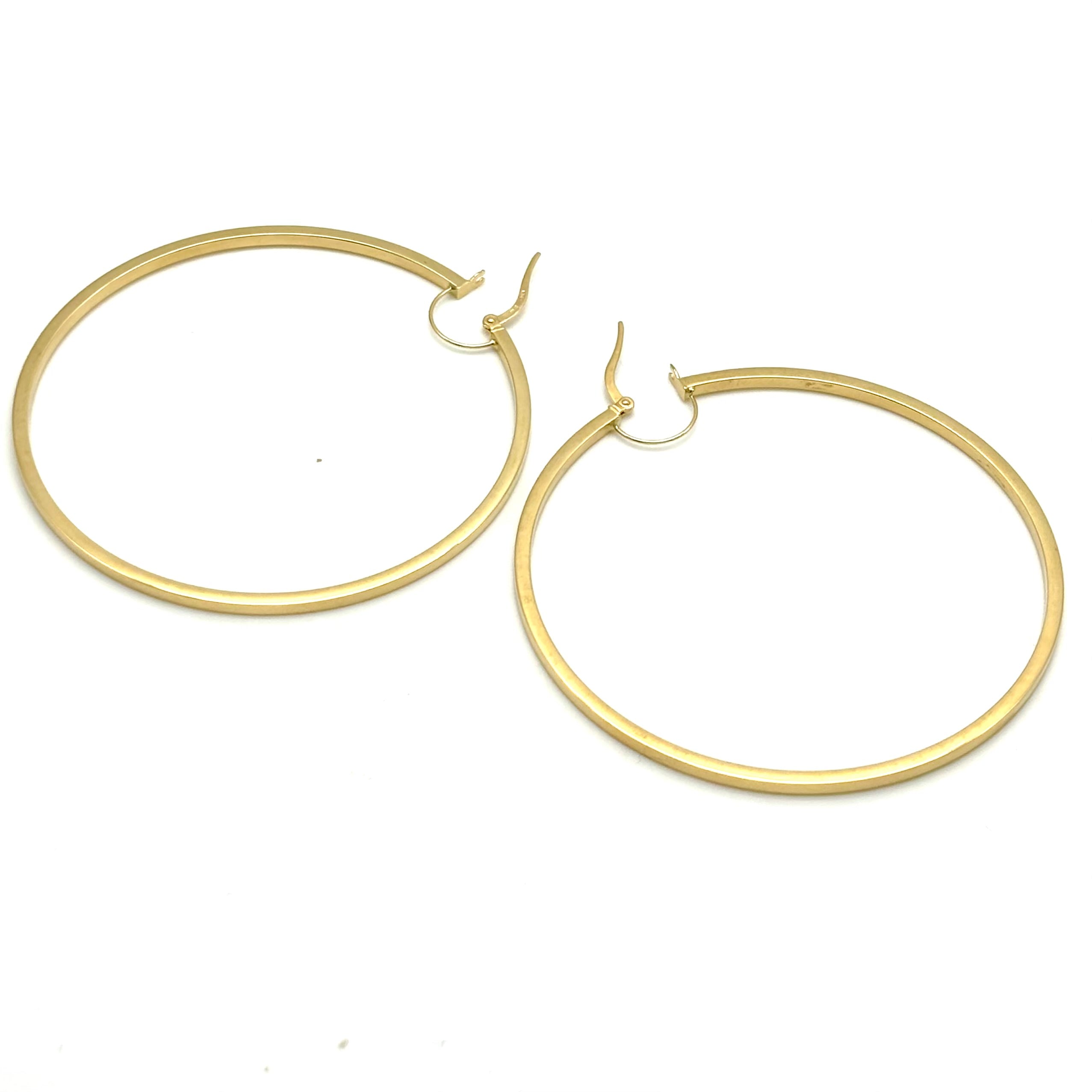18K GOLD MAGNIFICO HOOP EARRINGS - HANDMADE IN ITALY