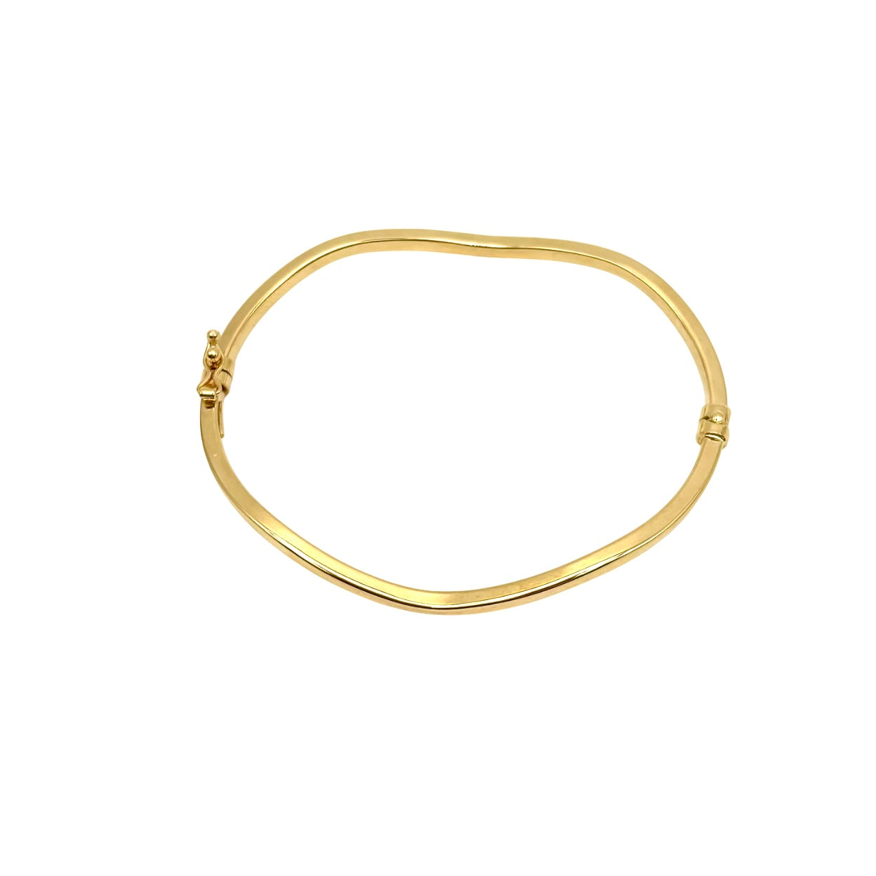 18K GOLD BANGLE BRACELET - HANDMADE IN ITALY