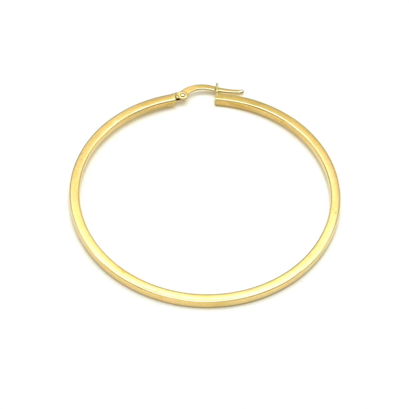 18K GOLD GRAN PURO HOOP EARRINGS - HANDMADE IN ITALY