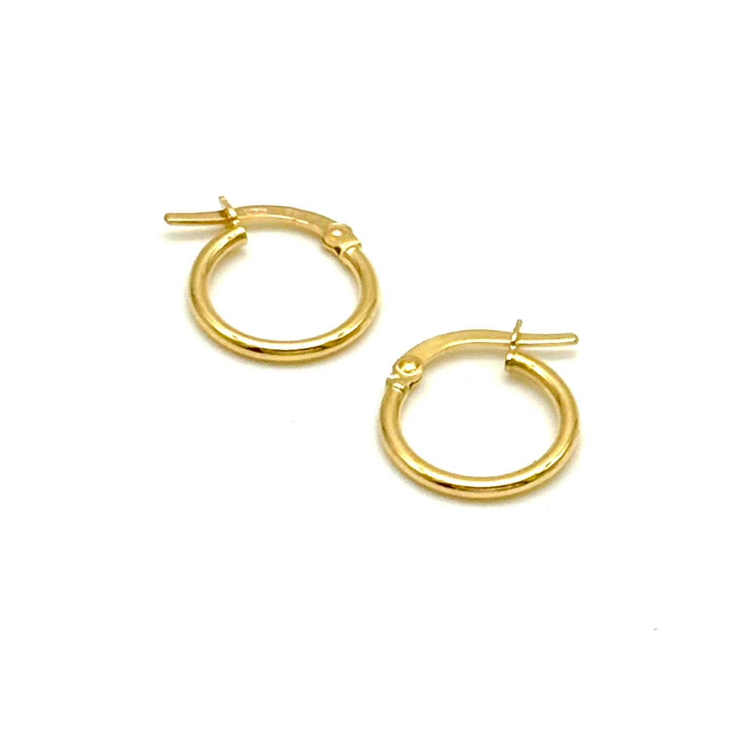 18K GOLD PICCOLO HOOP EARRINGS - HANDMADE IN ITALY