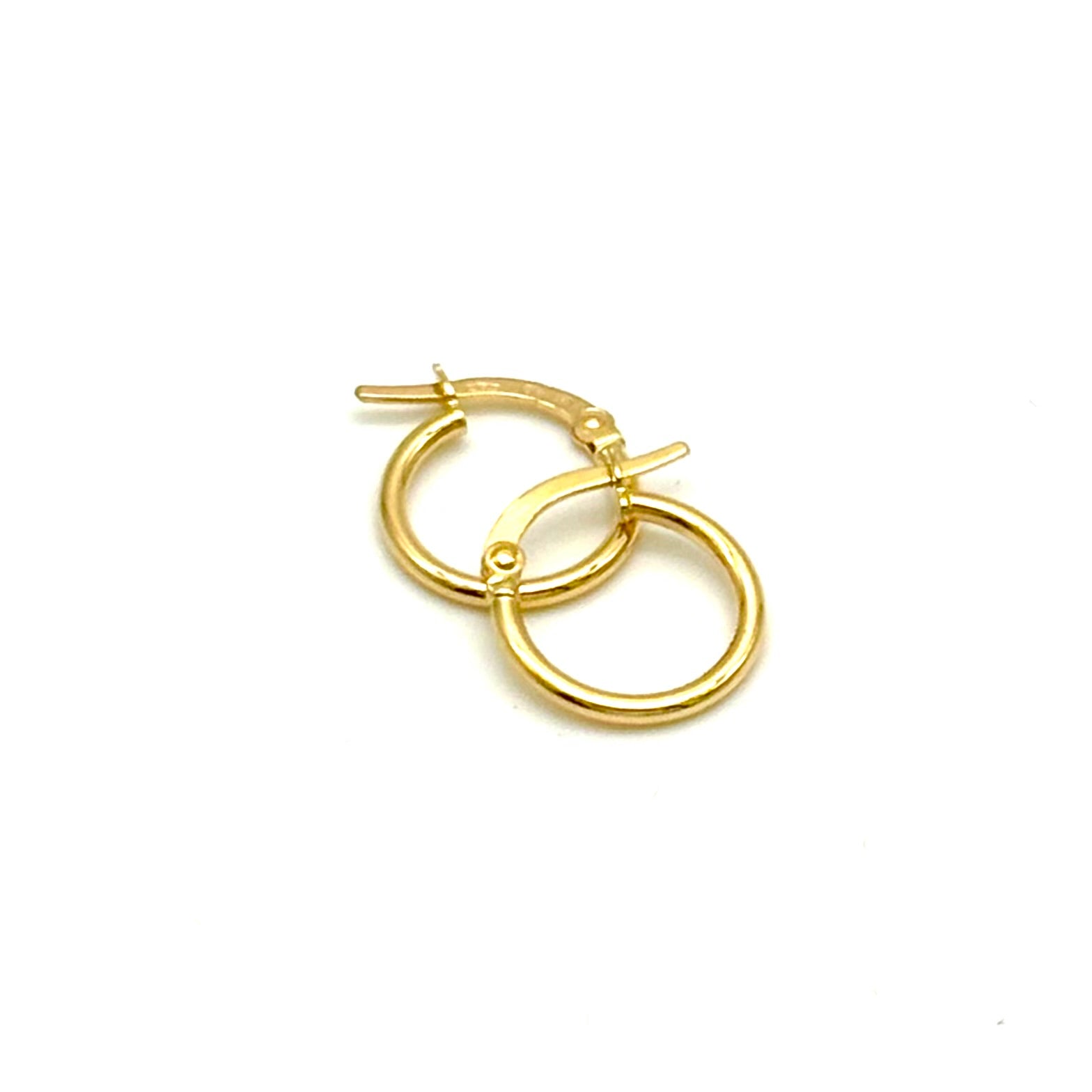 18K GOLD PICCOLO HOOP EARRINGS - HANDMADE IN ITALY
