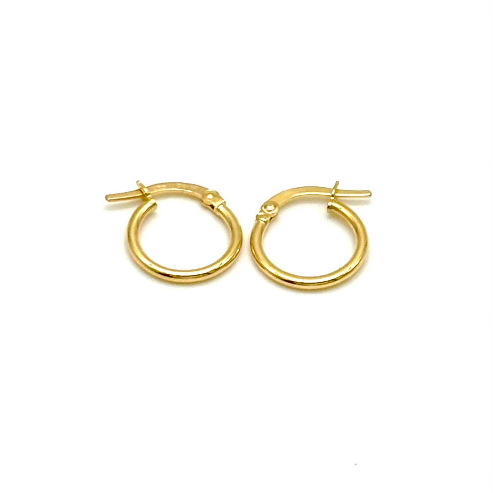 18K GOLD PICCOLO HOOP EARRINGS - HANDMADE IN ITALY
