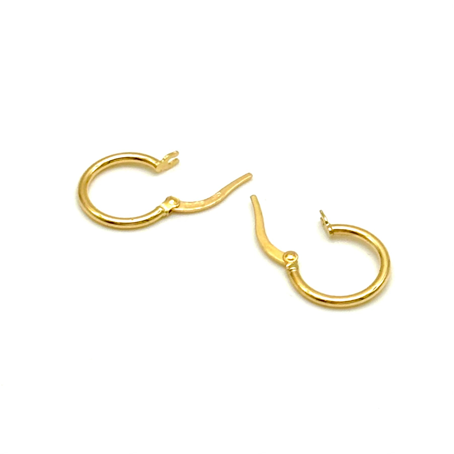 18K GOLD PICCOLO HOOP EARRINGS - HANDMADE IN ITALY