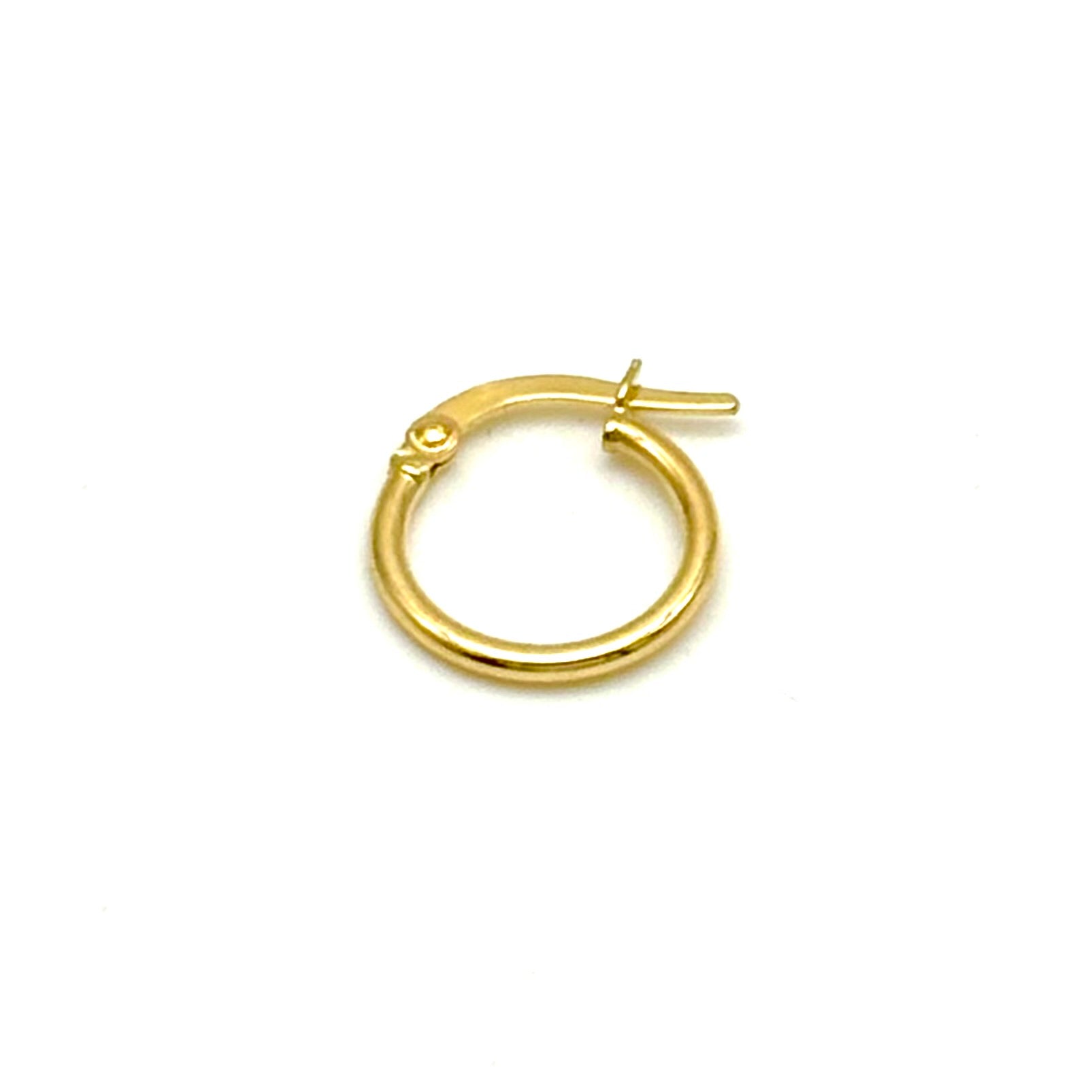 18K GOLD PICCOLO HOOP EARRINGS - HANDMADE IN ITALY