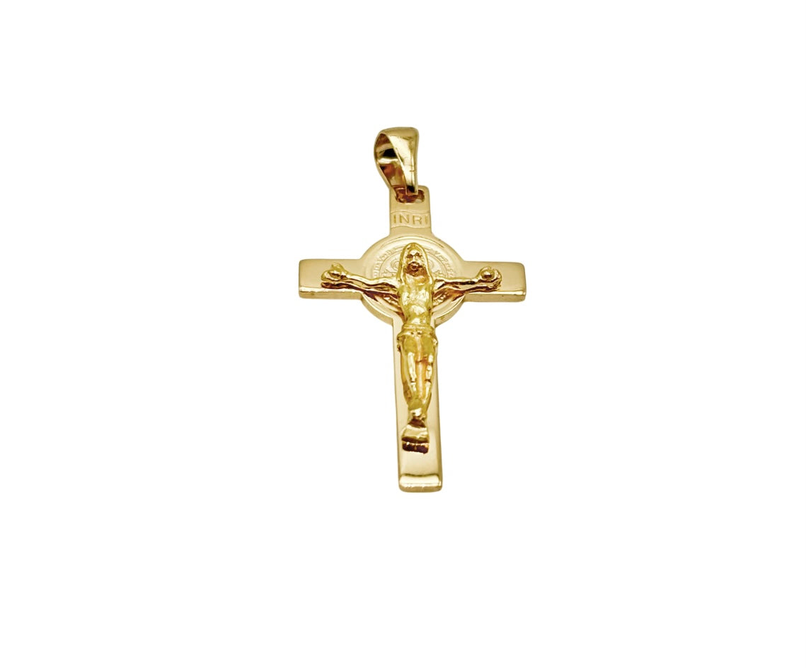18K GOLD STEFANIA CROSS - HANDMADE IN ITALY