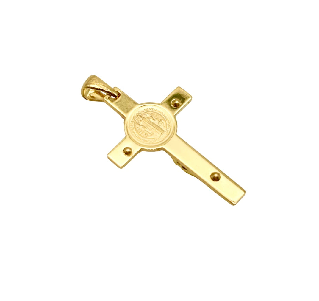 18K GOLD STEFANIA CROSS - HANDMADE IN ITALY