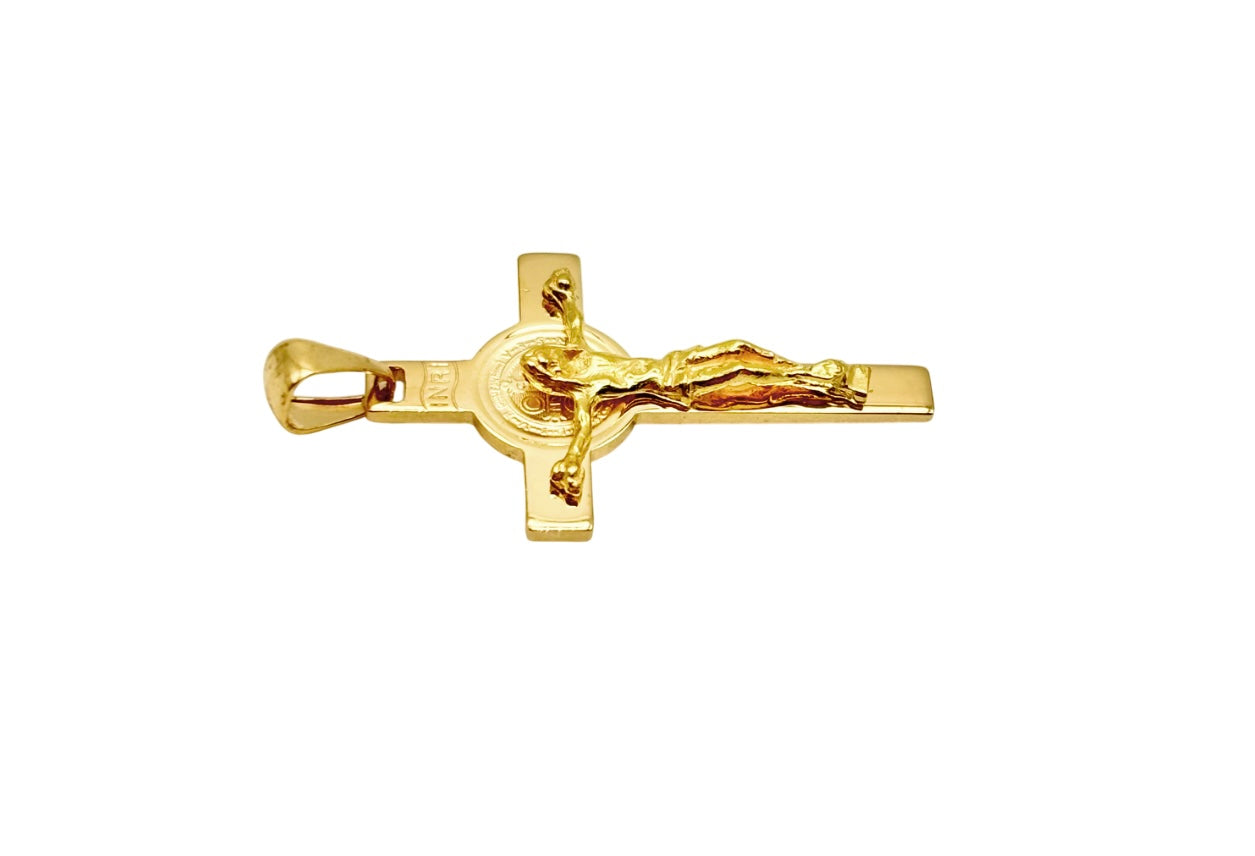 18K GOLD STEFANIA CROSS - HANDMADE IN ITALY