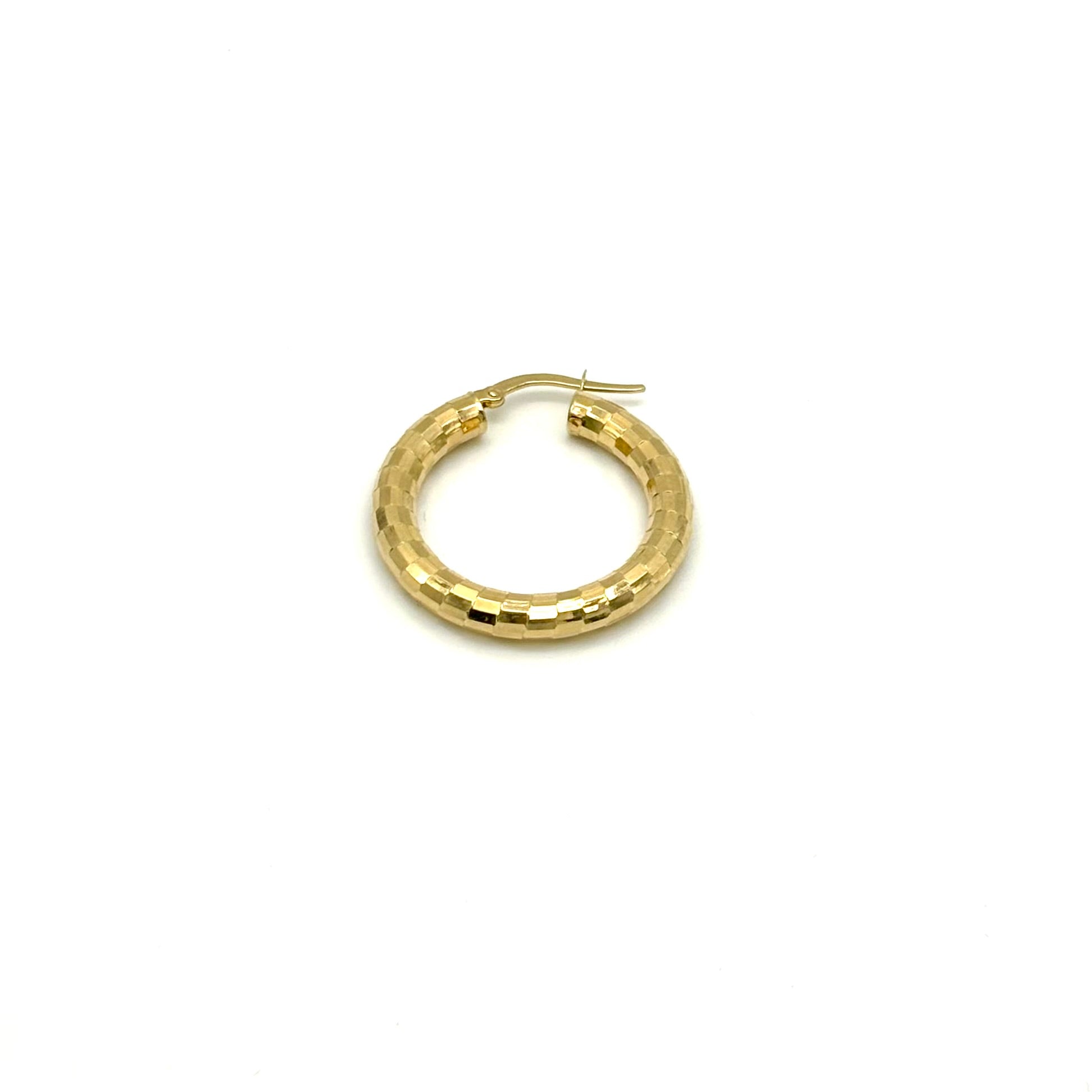 18K GOLD TERAMO HOOP EARRINGS - HANDMADE IN ITALY