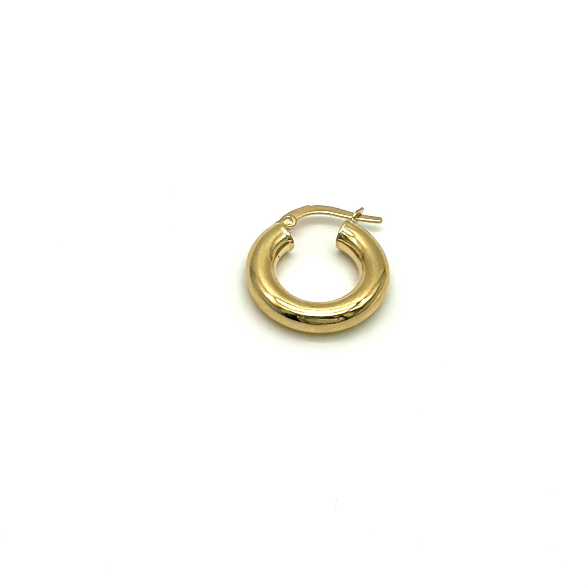 18K GOLD SMALL CHIARA HOOP EARRINGS - HANDMADE IN ITALY
