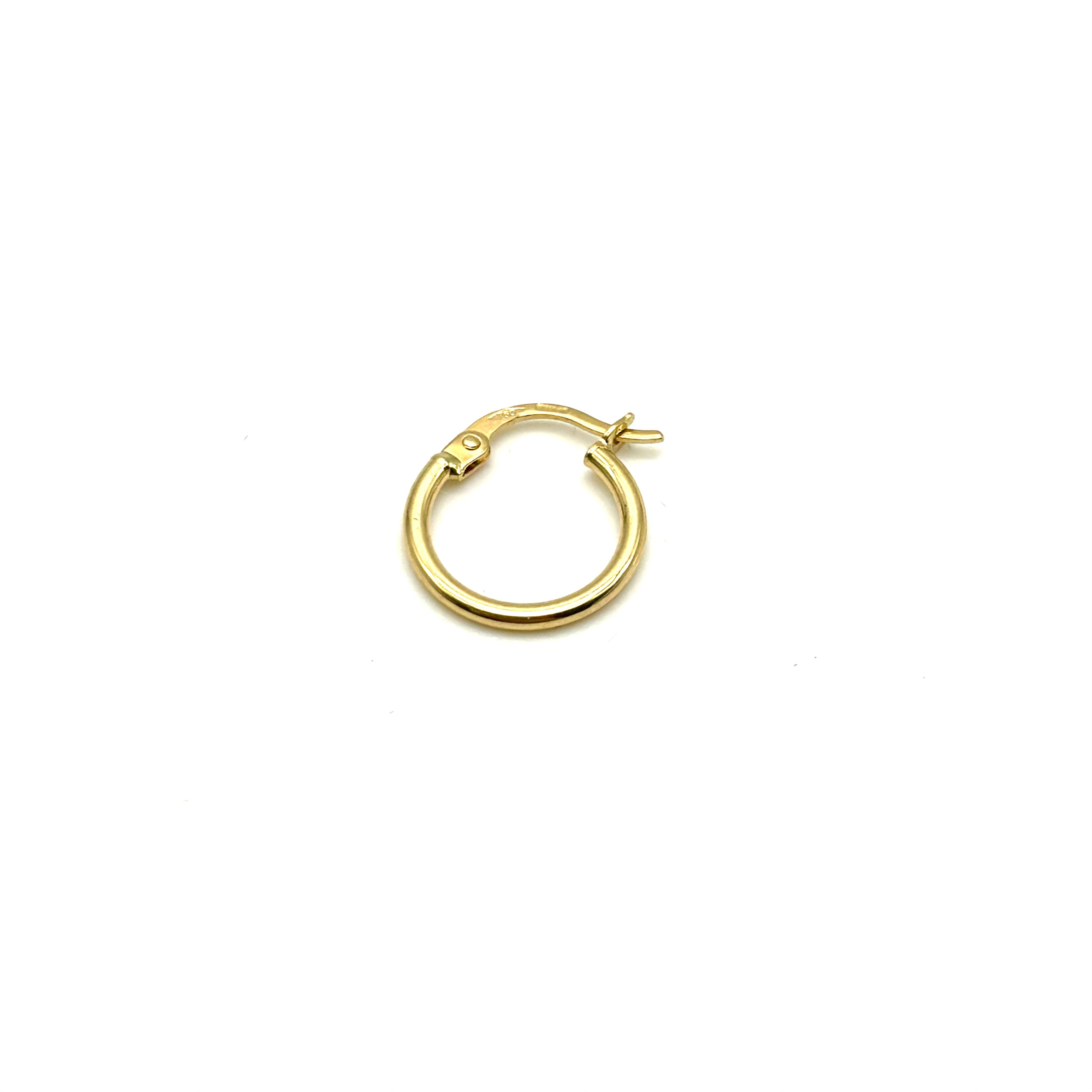 18K GOLD VALLOMBROSA HOOP EARRINGS - HANDMADE IN ITALY