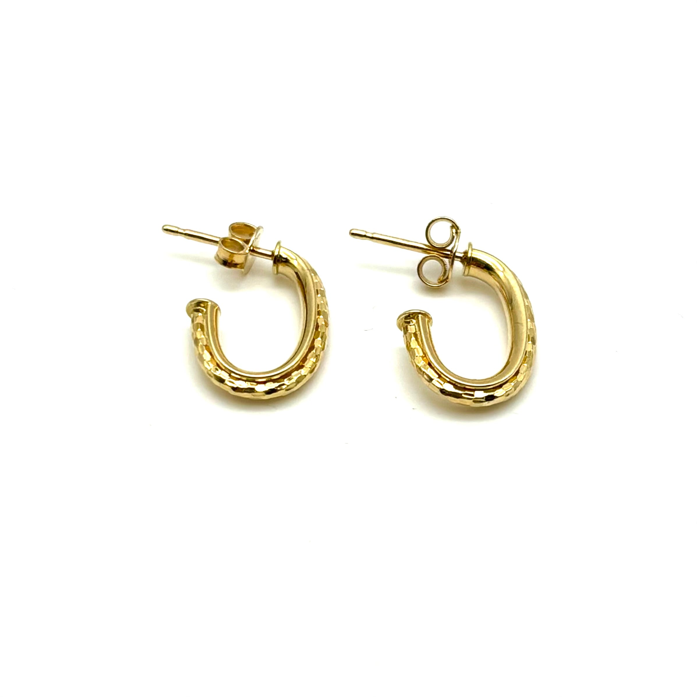 18K GOLD SAMIRA HOOP EARRINGS - HANDMADE IN ITALY