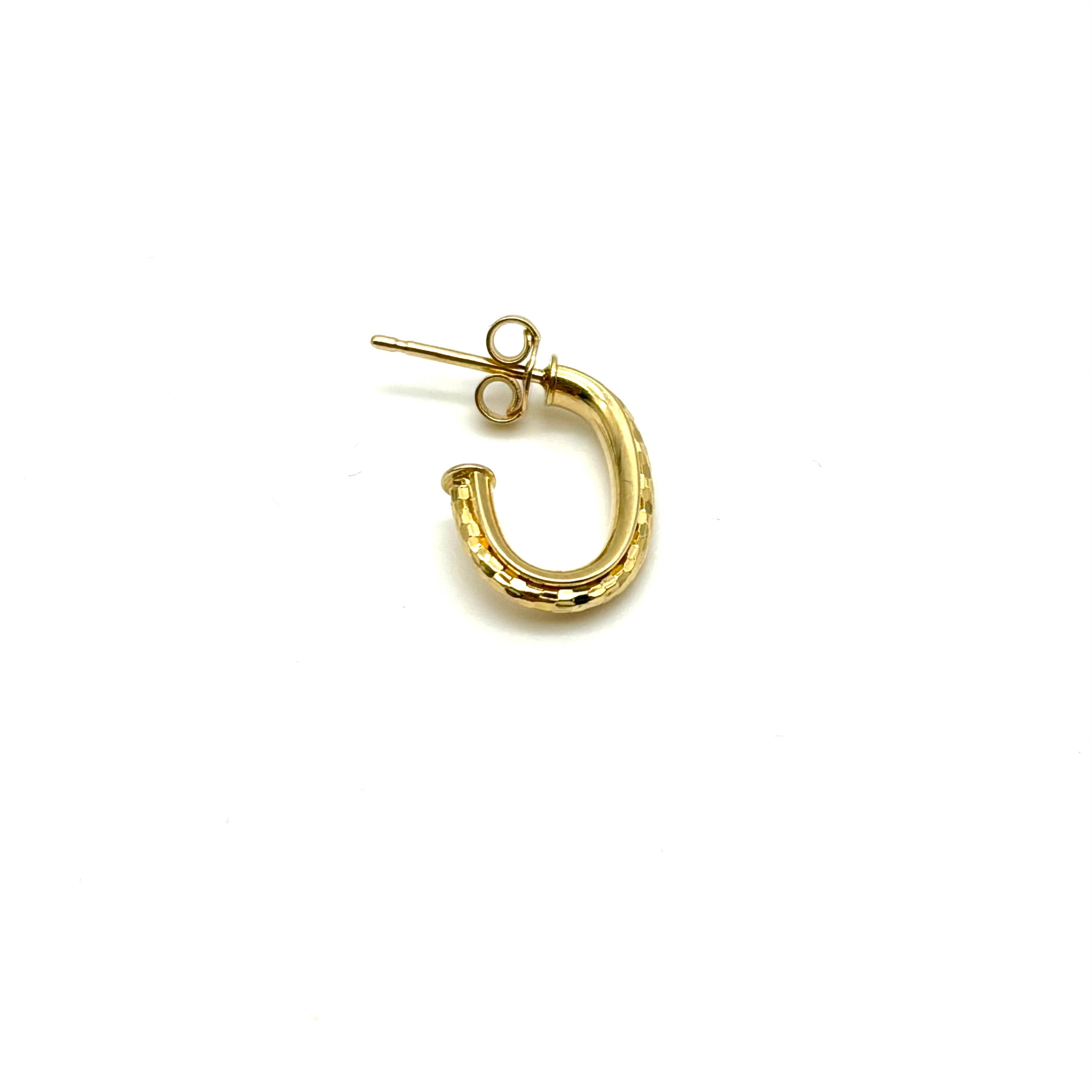 18K GOLD SAMIRA HOOP EARRINGS - HANDMADE IN ITALY