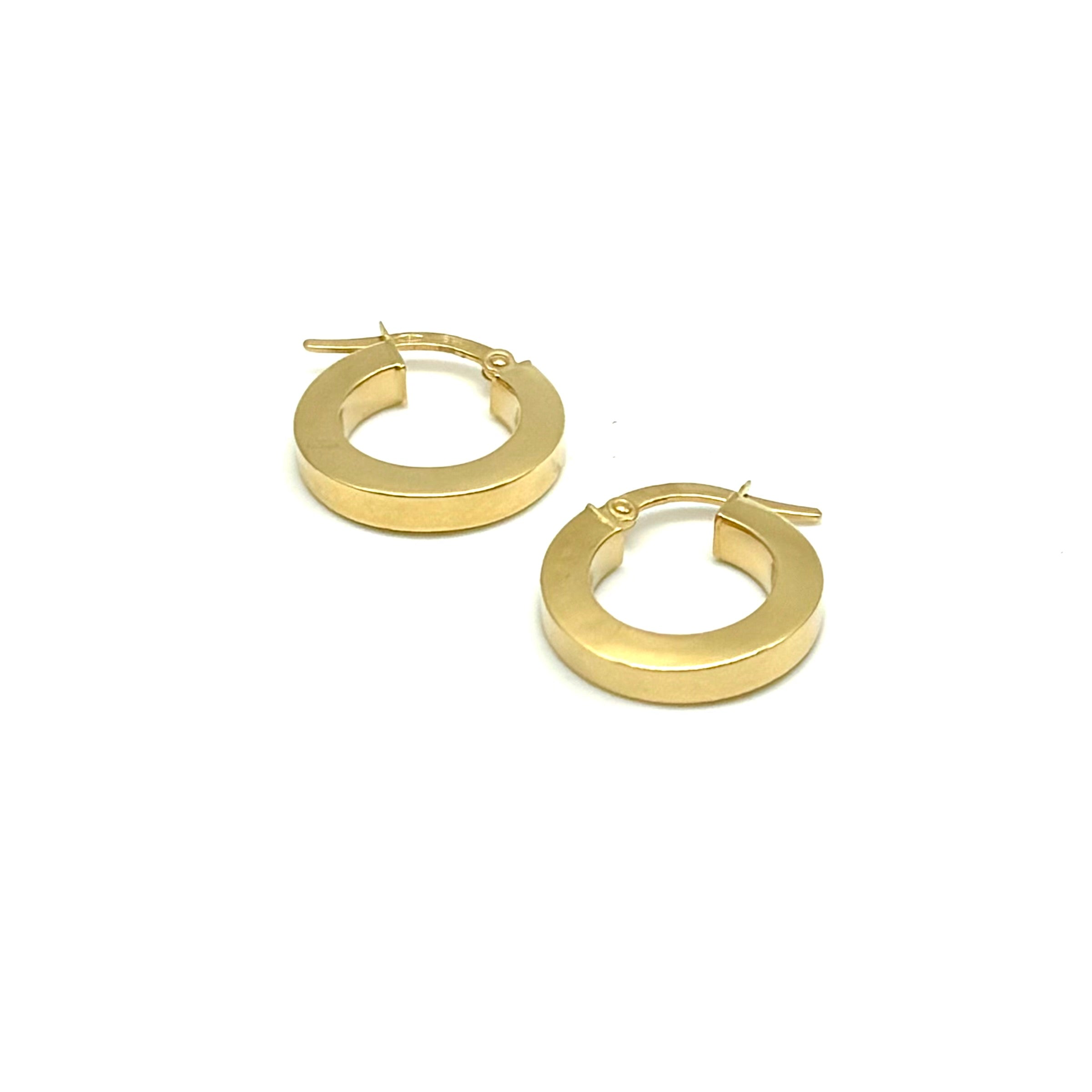 18K GOLD AMICHE HOOP EARRINGS - HANDMADE IN ITALY