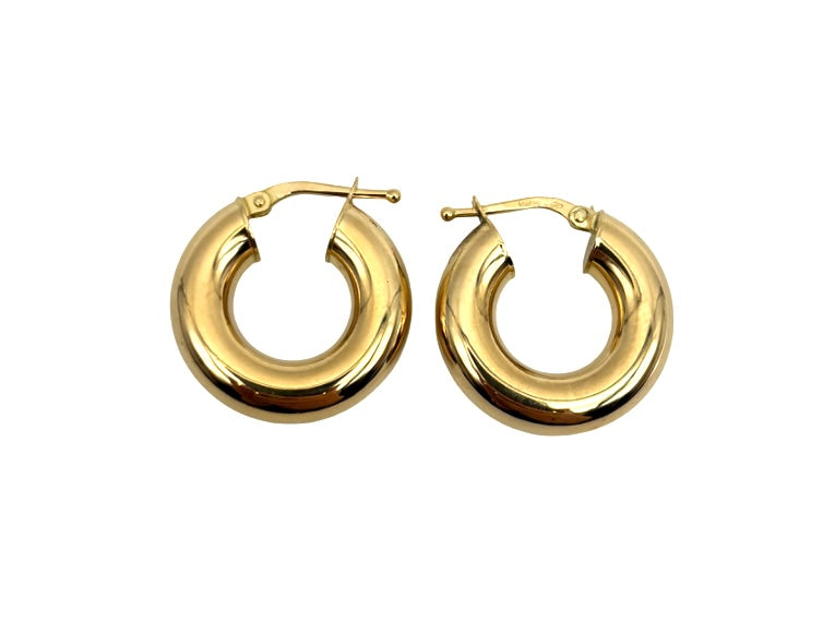 18K GOLD ANASTASIA HOOP EARRINGS - HANDMADE IN ITALY