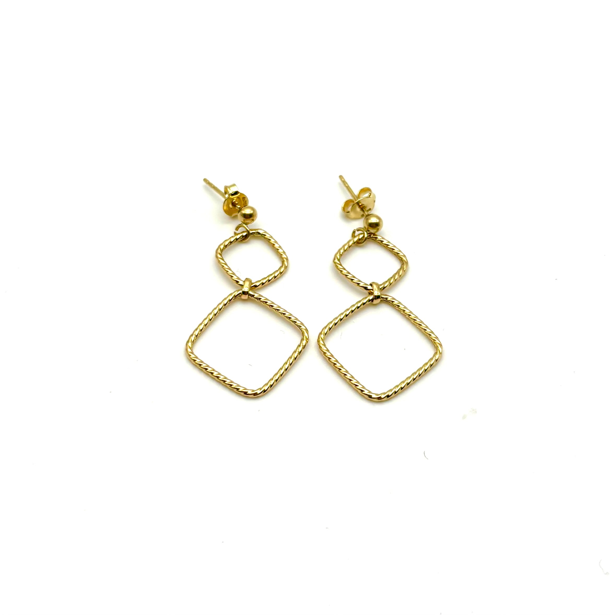 18K GOLD OTTAVIA DROP EARRINGS - HANDMADE IN ITALY