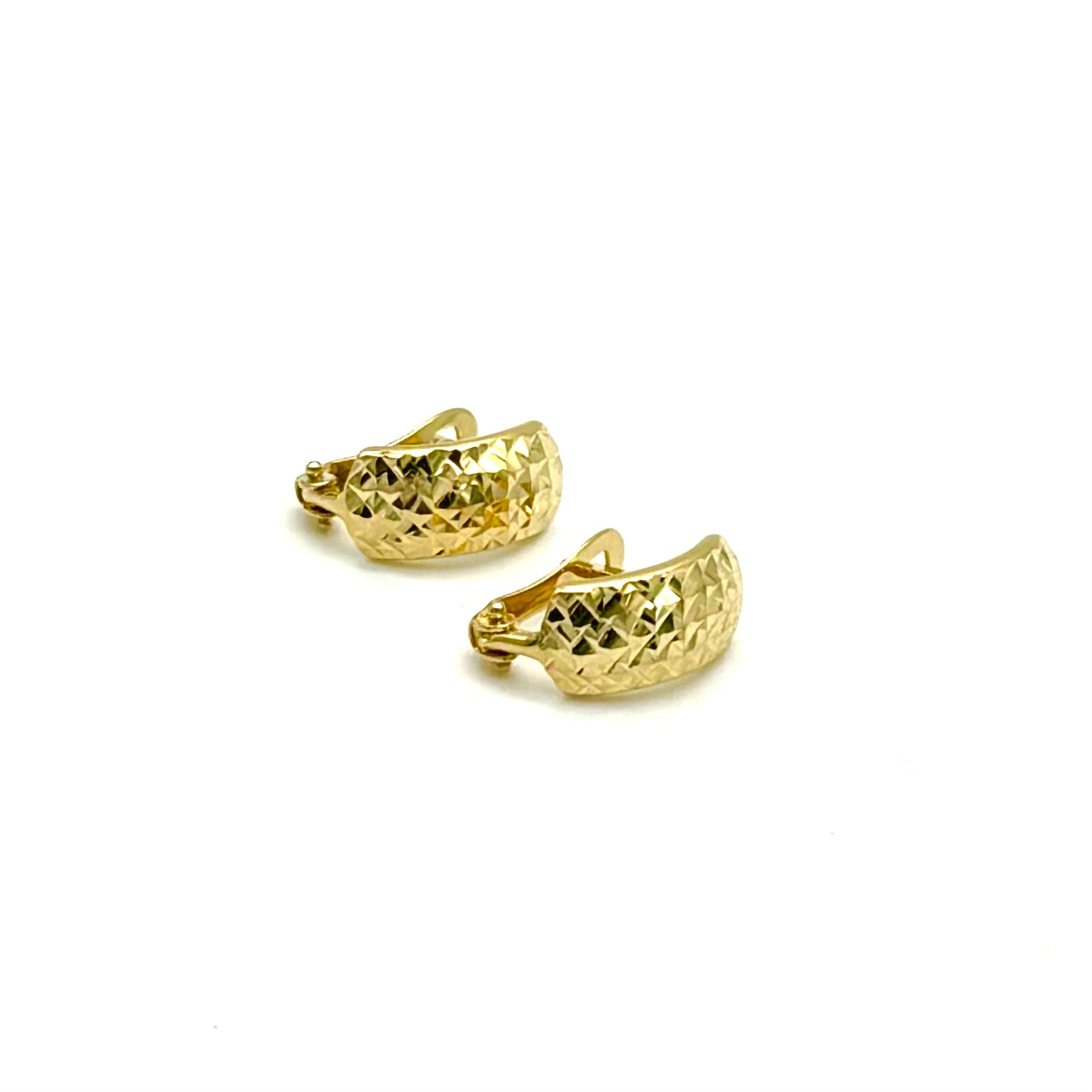 18K GOLD LATCH BACK ELISABETTA EARRINGS - HANDMADE IN ITALY