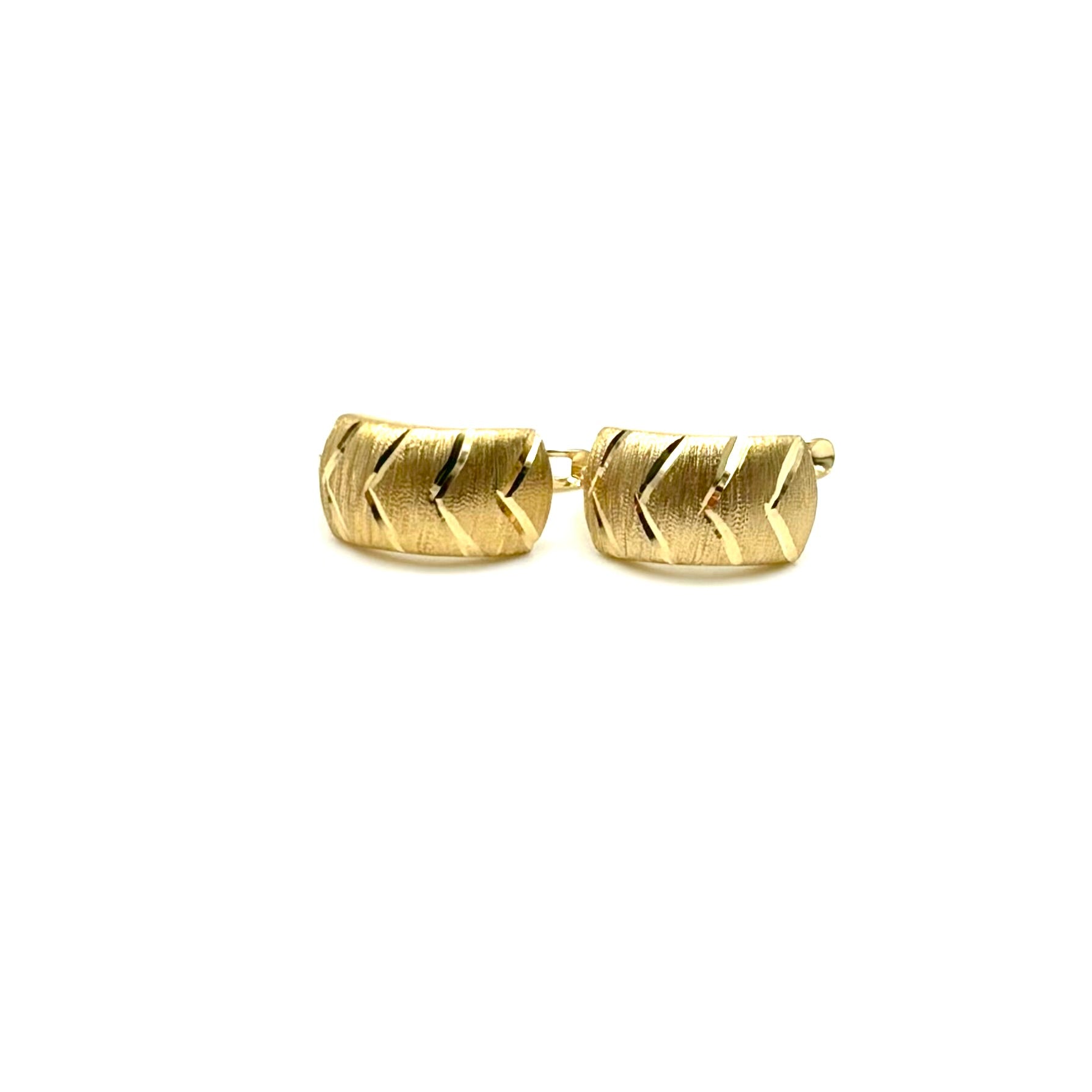 18K GOLD LATCH BACK FIAMMETTA EARRINGS - HANDMADE IN ITALY