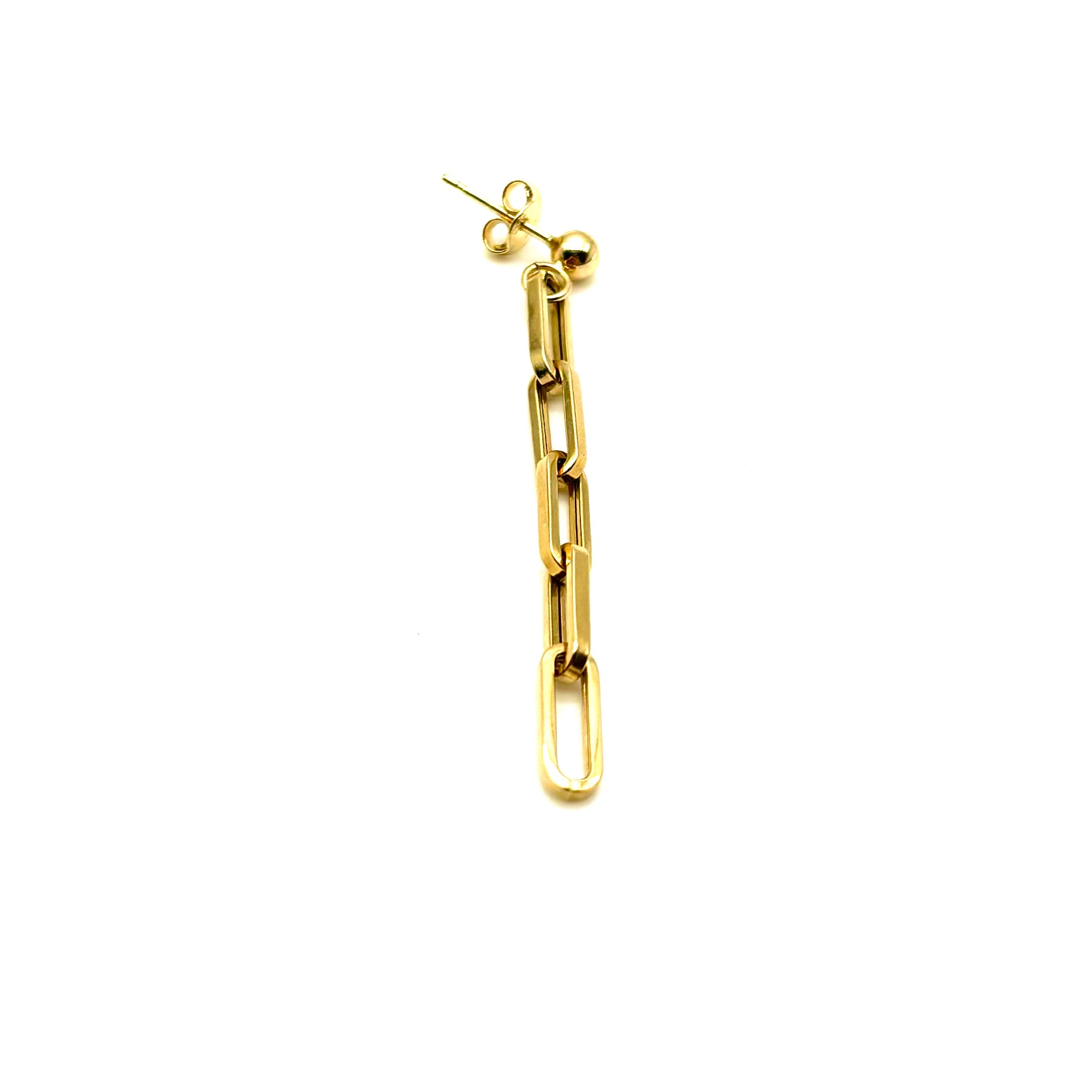18K GOLD MANGO DROP EARRINGS - HANDMADE IN ITALY