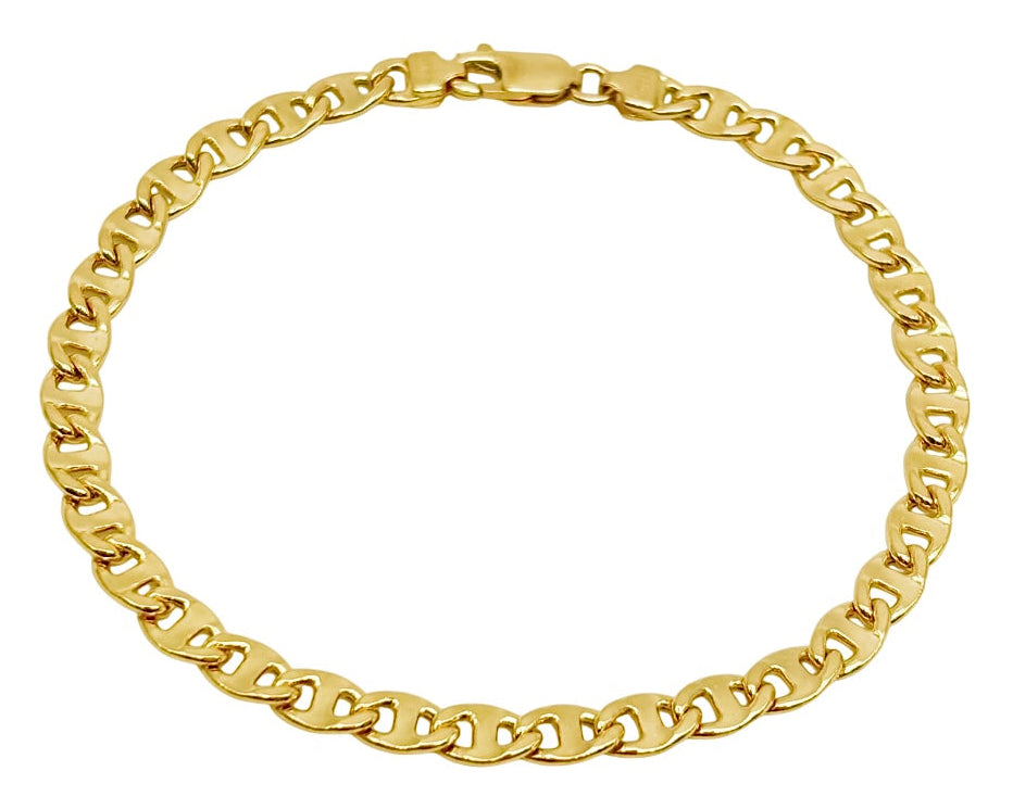 18K GOLD TAVOLARA CHAIN BRACELET - HANDMADE IN ITALY