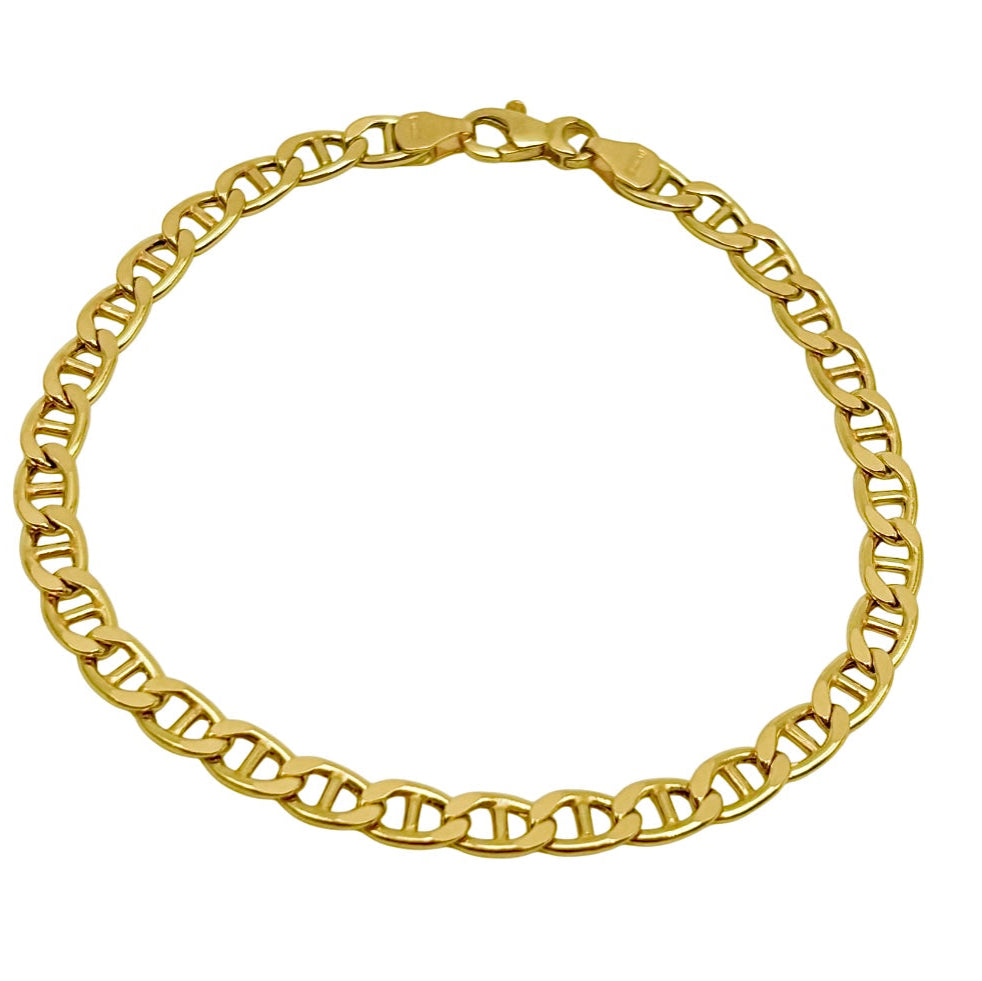 18K GOLD GORGONA CHAIN BRACELET - HANDMADE IN ITALY