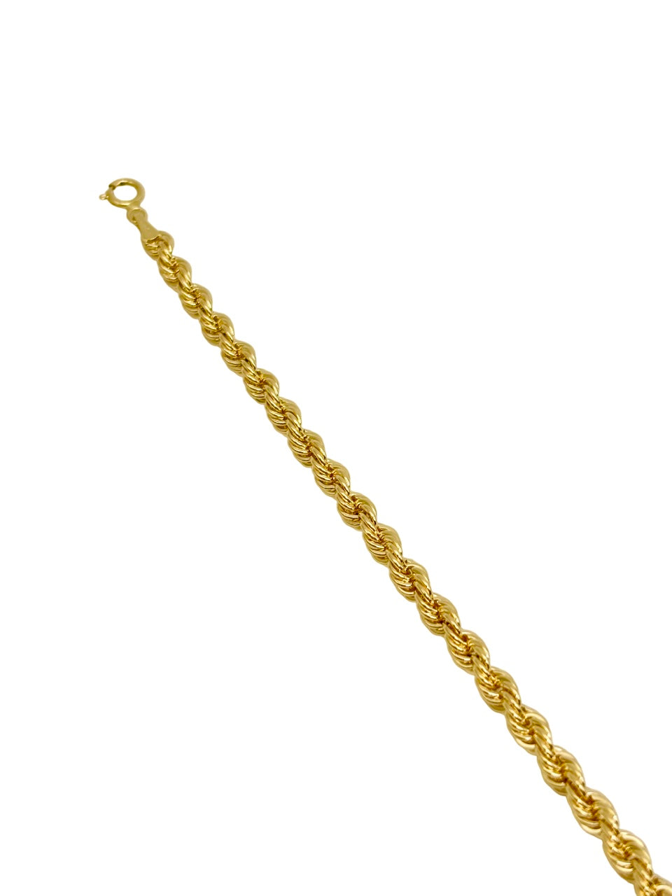 18K GOLD ROPE CHAIN BRACELET - HANDMADE IN ITALY