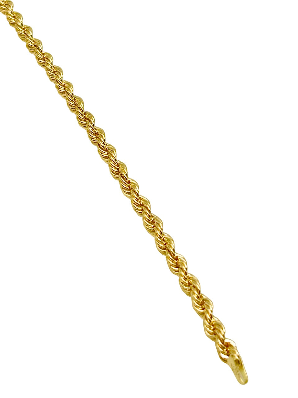 18K GOLD ROPE CHAIN BRACELET - HANDMADE IN ITALY