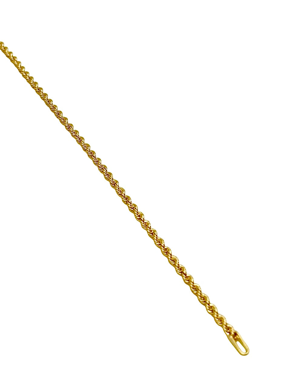 18K GOLD ROPE CHAIN BRACELET - HANDMADE IN ITALY