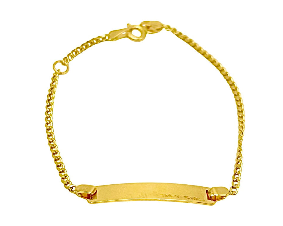 18K GOLD BETTA BAR BRACELET - HANDMADE IN ITALY