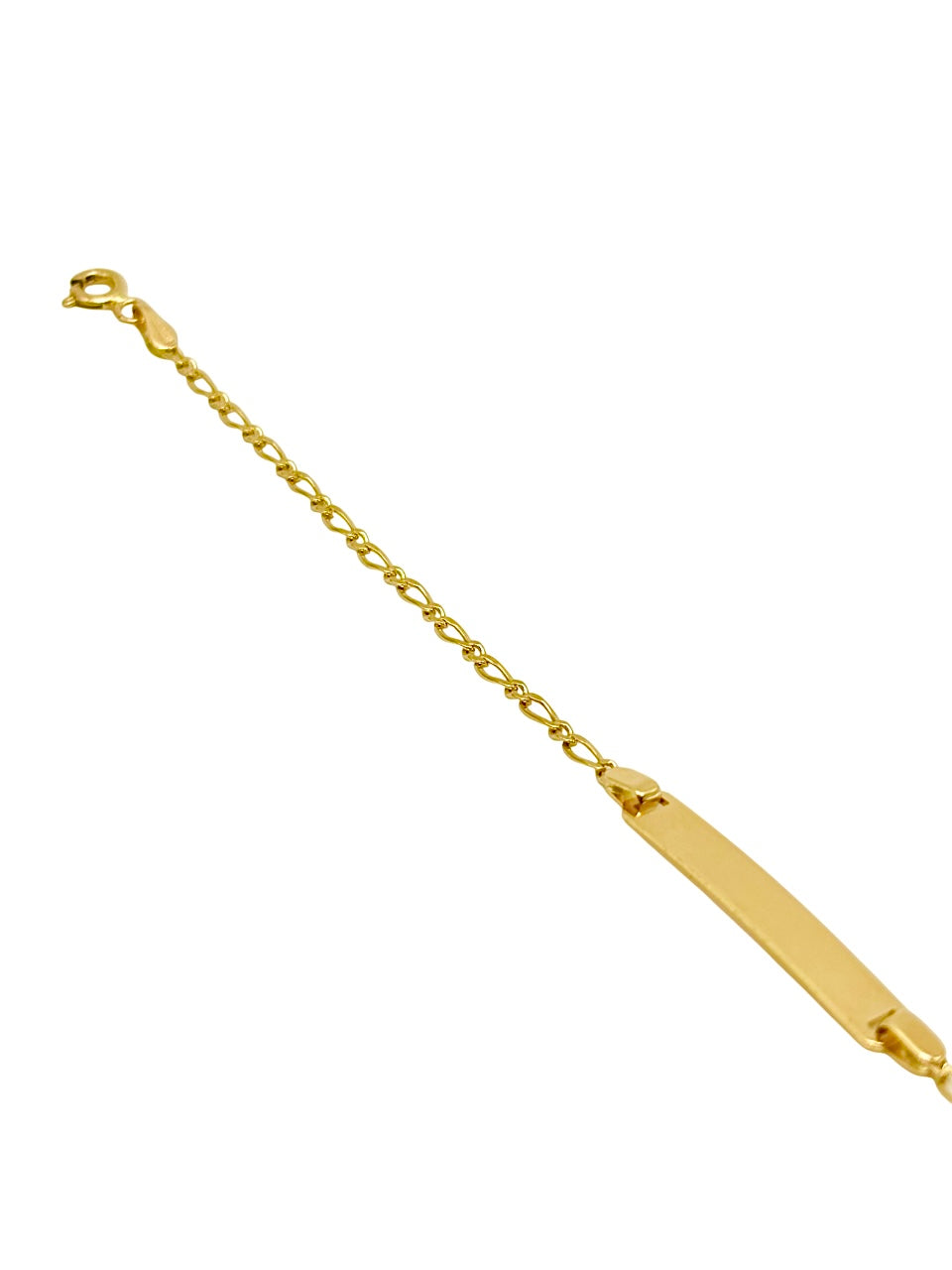 18K GOLD TATA BAR BRACELET - HANDMADE IN ITALY