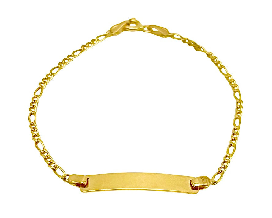 18K GOLD PIPPI BAR BRACELET - HANDMADE IN ITALY