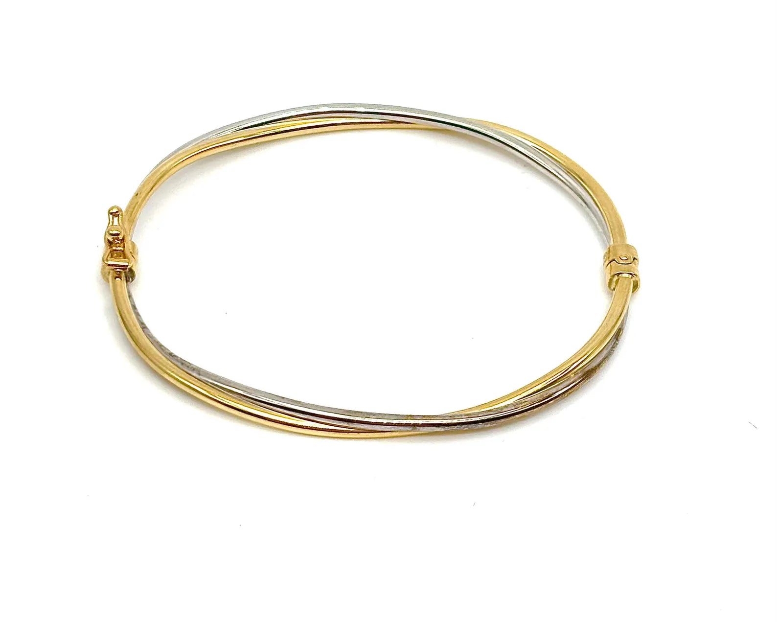 18K GOLD BANGLE BRACELET - HANDMADE IN ITALY