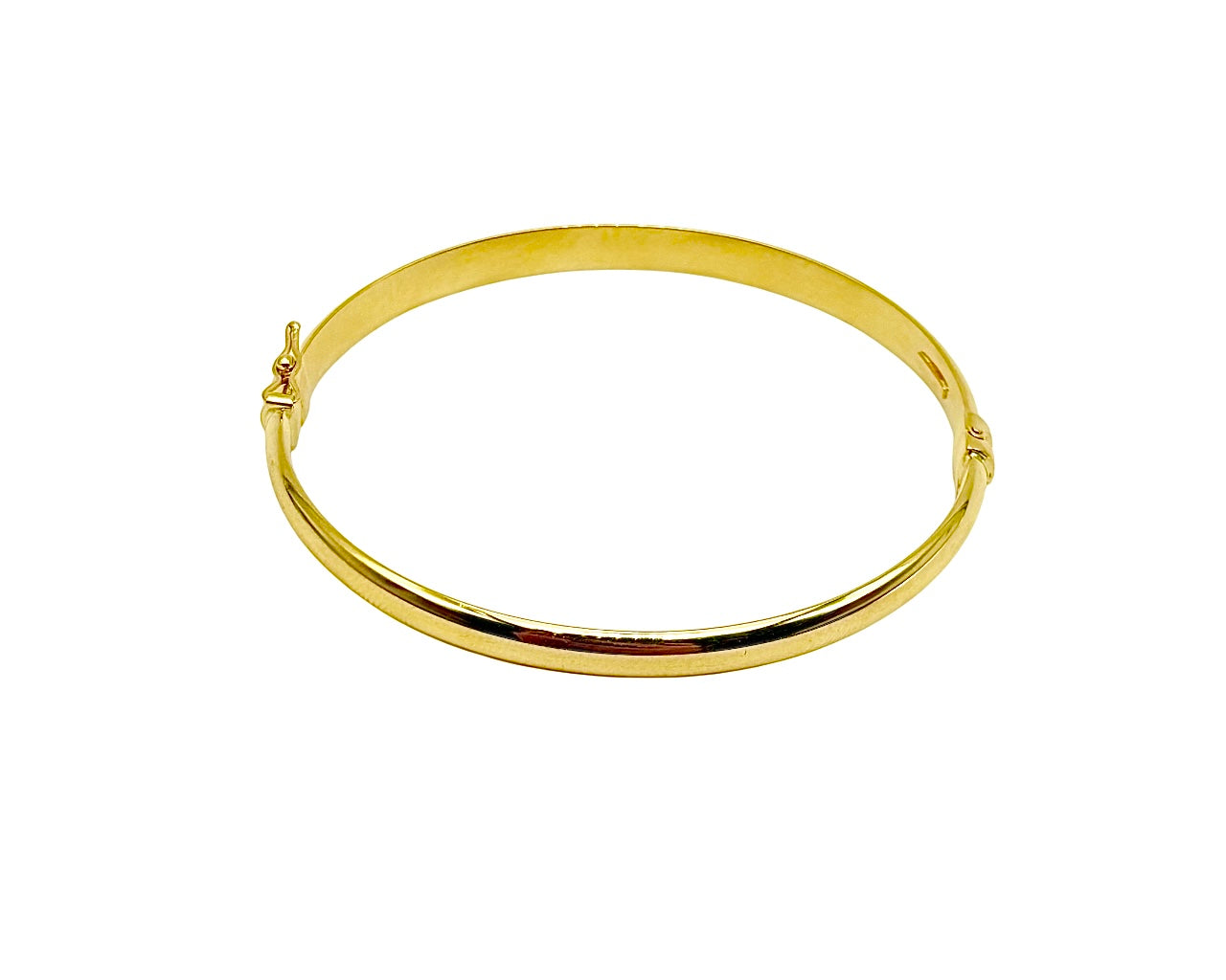 18K GOLD BANGLE BRACELET - HANDMADE IN ITALY