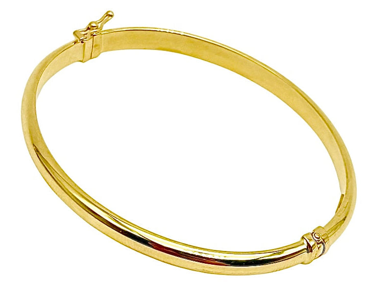18K GOLD BANGLE BRACELET - HANDMADE IN ITALY