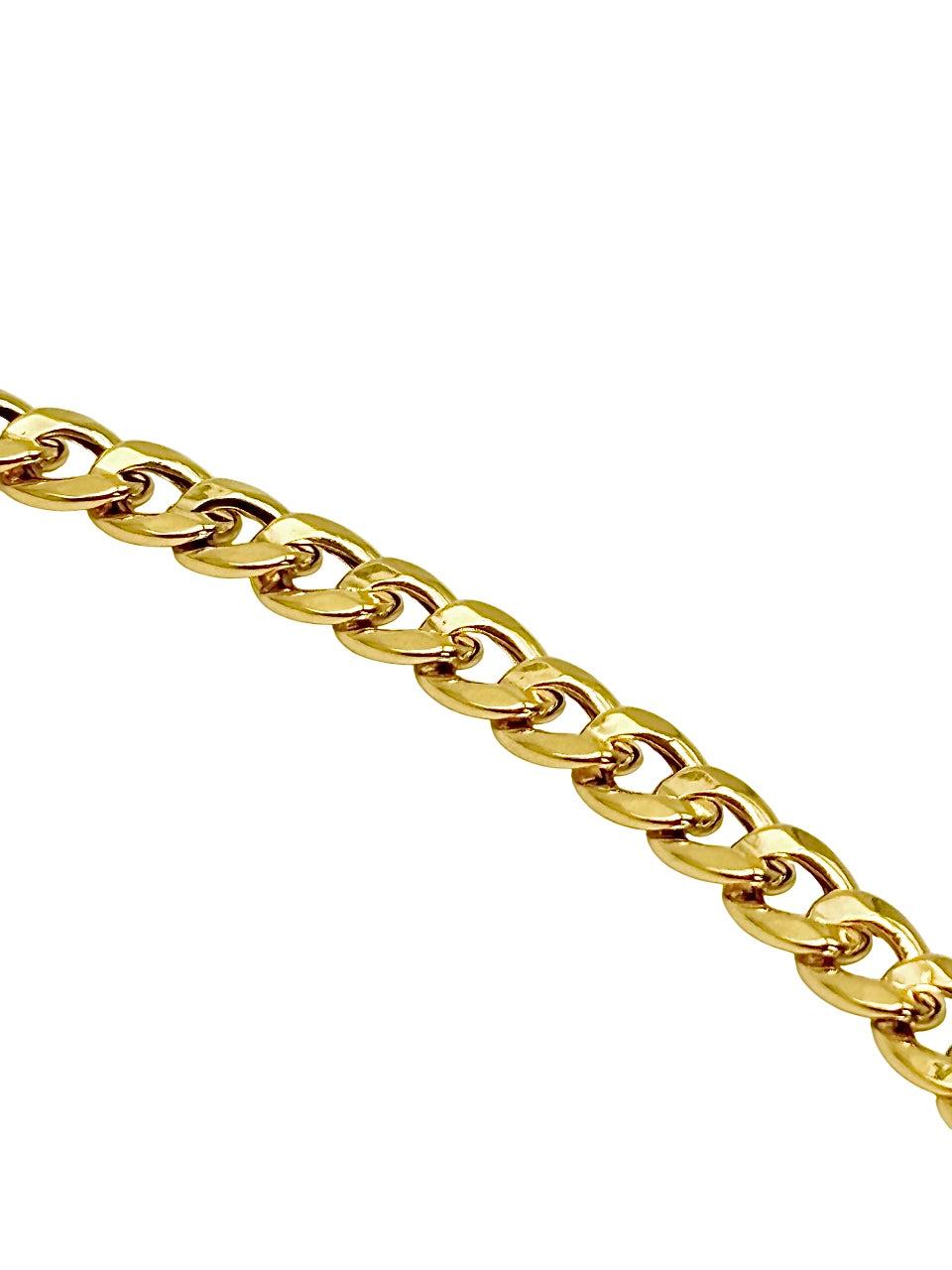 18K GOLD CAPRERA CUBAN CHAIN NECKLACE - HANDMADE IN ITALY
