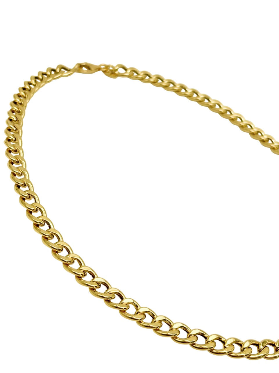 18K GOLD SANT’ANTIOCO CUBAN CHAIN NECKLACE - HANDMADE IN ITALY