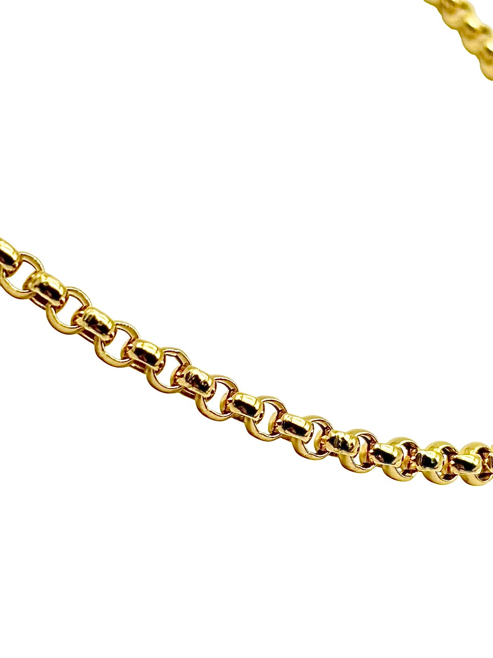18K GOLD AMINA ROLO LINK CHAIN - HANDMADE IN ITALY