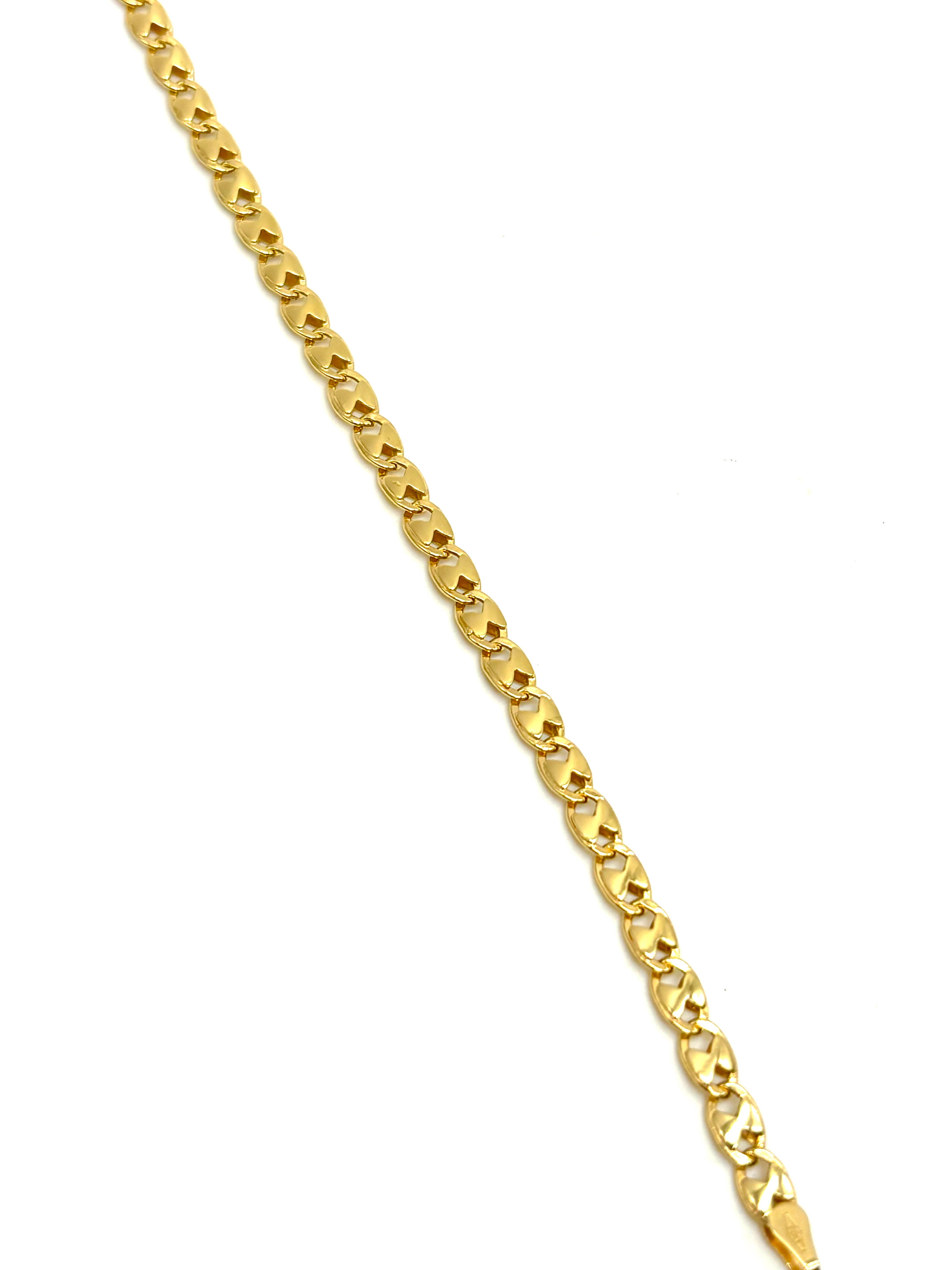 18K GOLD TIBERIO CHAIN BRACELET - HANDMADE IN ITALY