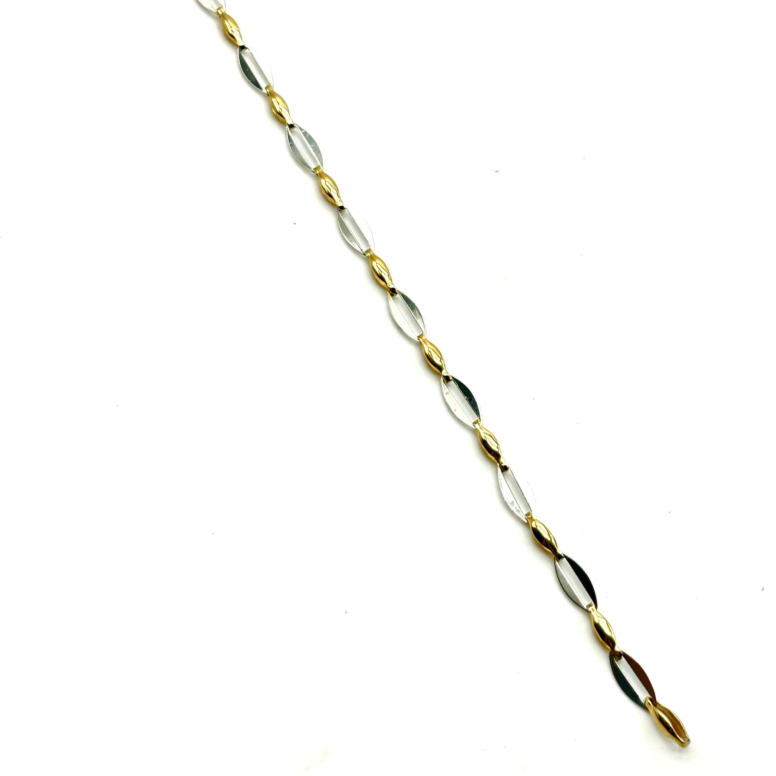 18K GOLD DOGE CHAIN BRACELET - HANDMADE IN ITALY