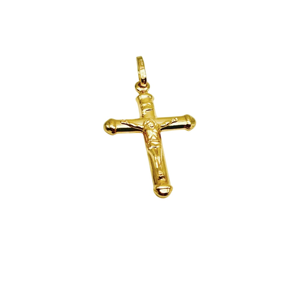 18K GOLD SAURO CROSS - HANDMADE IN ITALY
