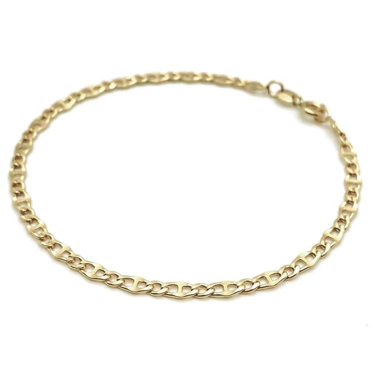 18K GOLD CAGLIARI CHAIN BRACELET - HANDMADE IN ITALY